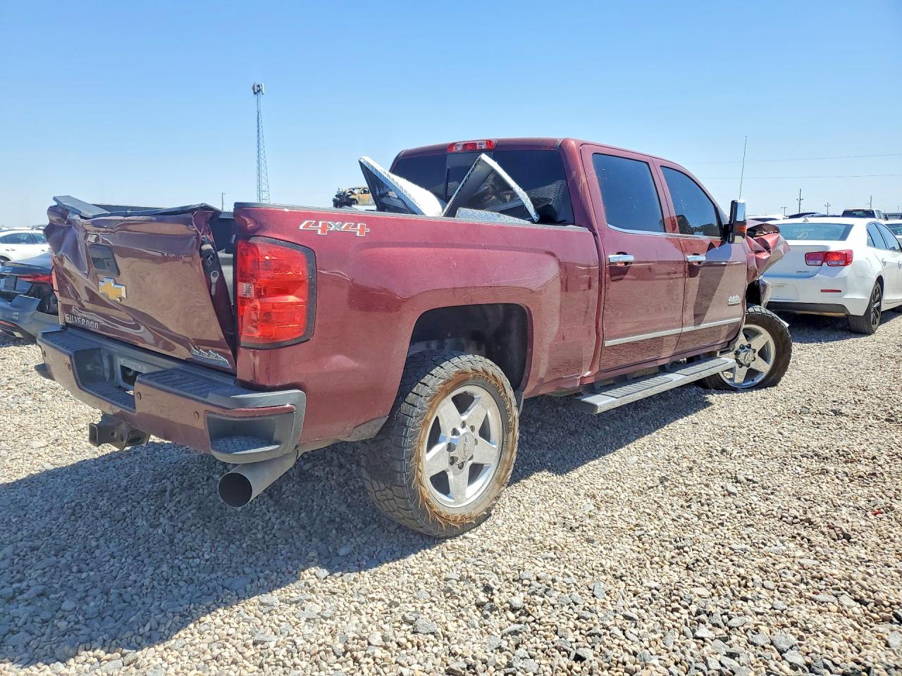 2015 Chevrolet Silverado K2500 High Country Maroon vin: 1GC1KXE83FF543211