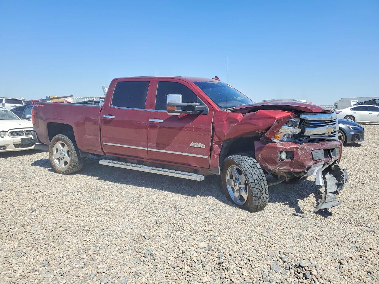 2015 Chevrolet Silverado K2500 High Country Maroon vin: 1GC1KXE83FF543211