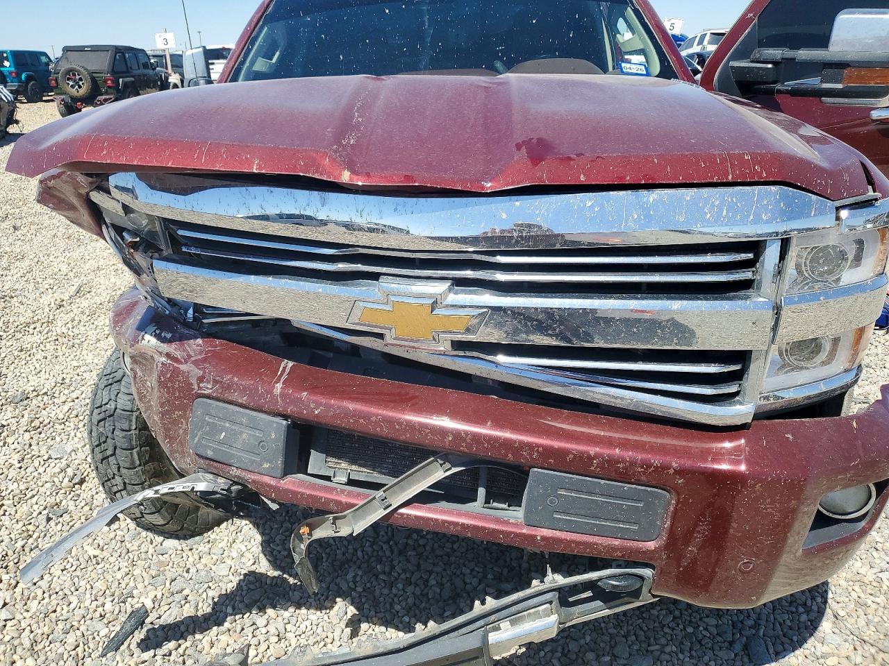 2015 Chevrolet Silverado K2500 High Country Maroon vin: 1GC1KXE83FF543211