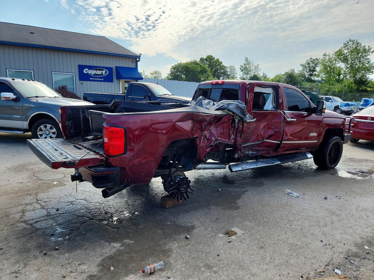 2015 Chevrolet Silverado K2500 High Country Burgundy vin: 1GC1KXE83FF550000