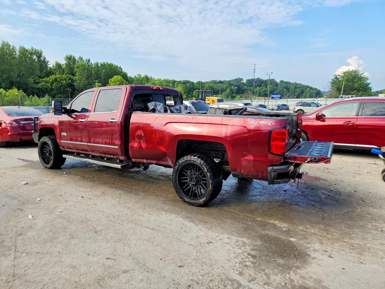 2015 Chevrolet Silverado K2500 High Country Burgundy vin: 1GC1KXE83FF550000