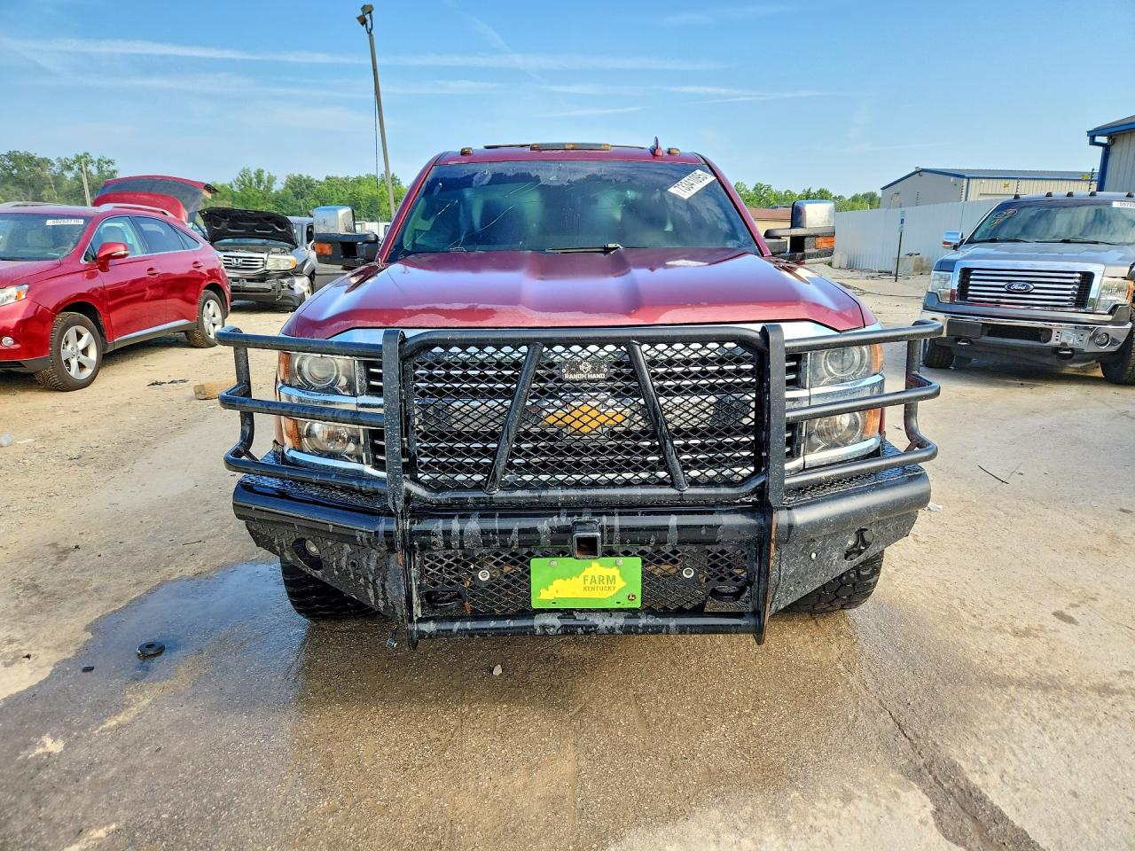 2015 Chevrolet Silverado K2500 High Country Burgundy vin: 1GC1KXE83FF550000