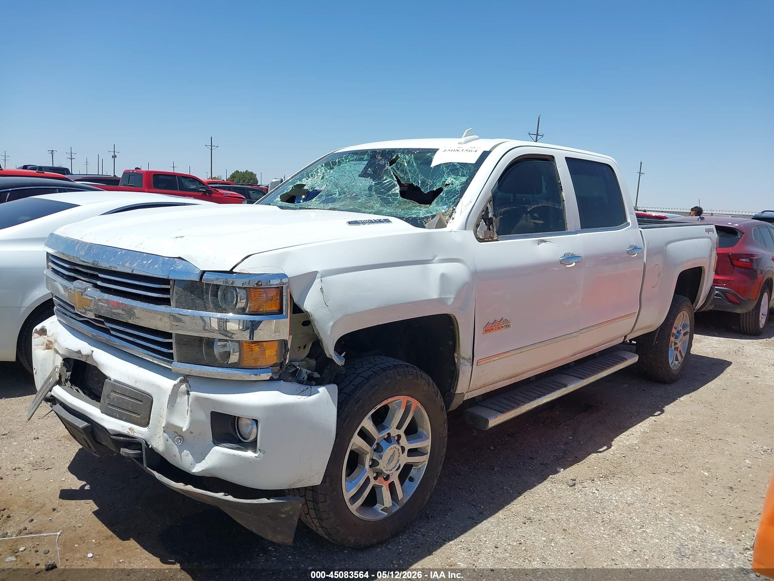 2016 Chevrolet Silverado 2500hd High Country White vin: 1GC1KXE83GF252497