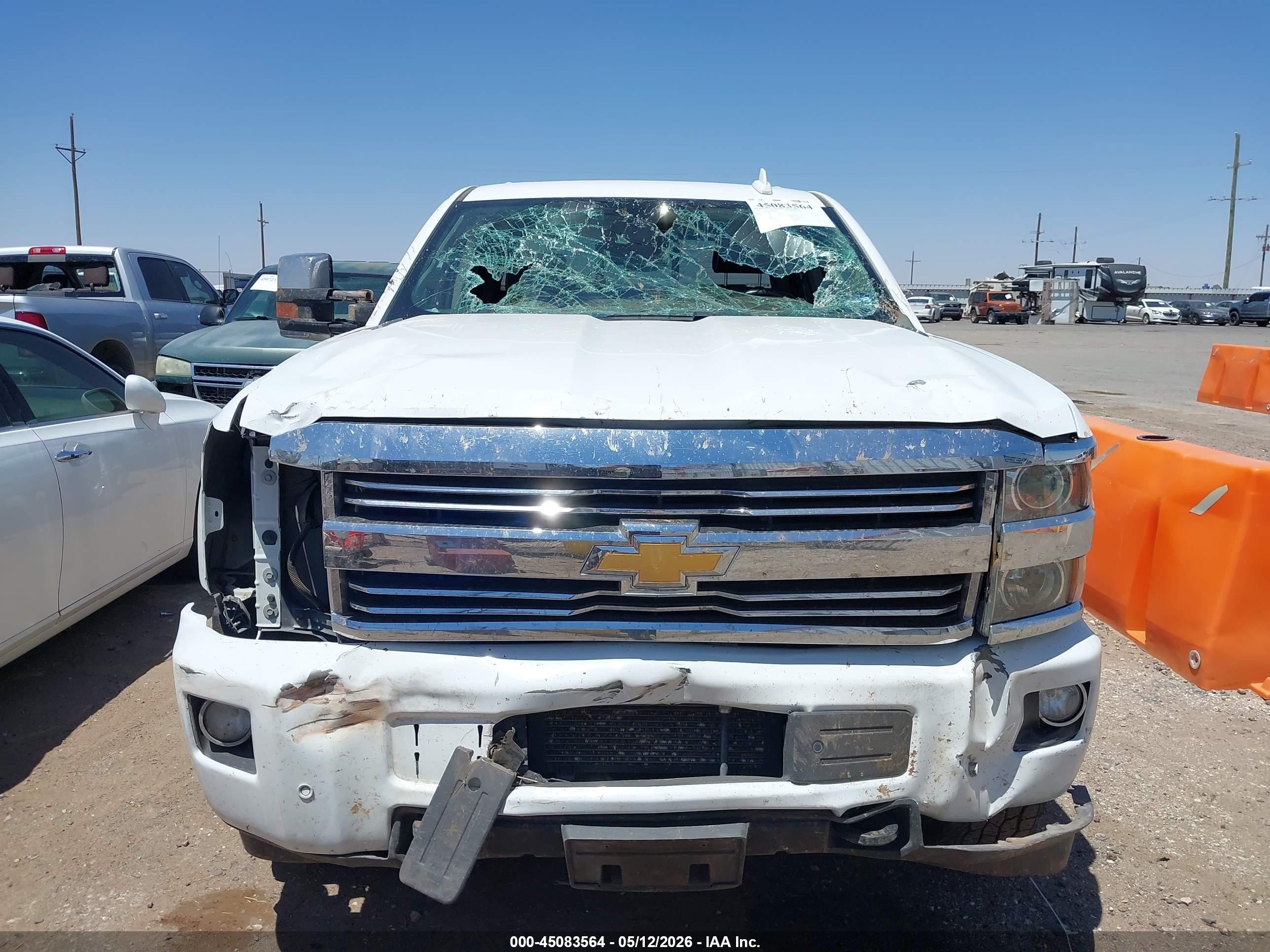 2016 Chevrolet Silverado 2500hd High Country White vin: 1GC1KXE83GF252497