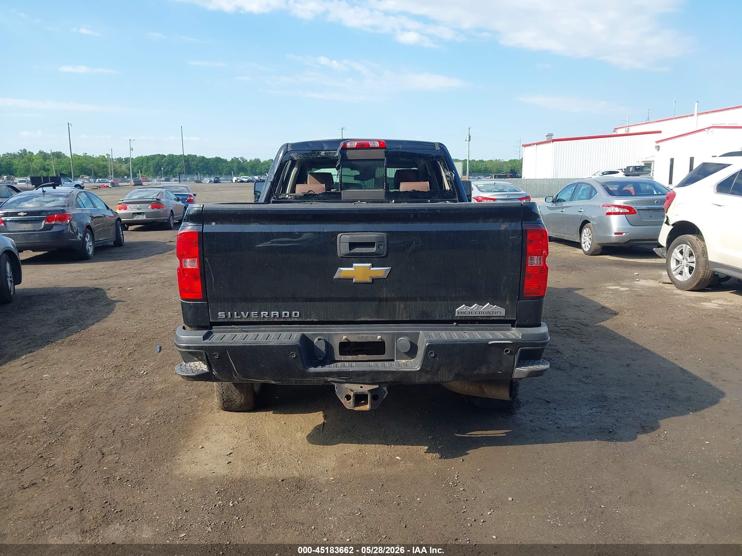 2015 Chevrolet Silverado 2500hd High Country Black vin: 1GC1KXE87FF596039
