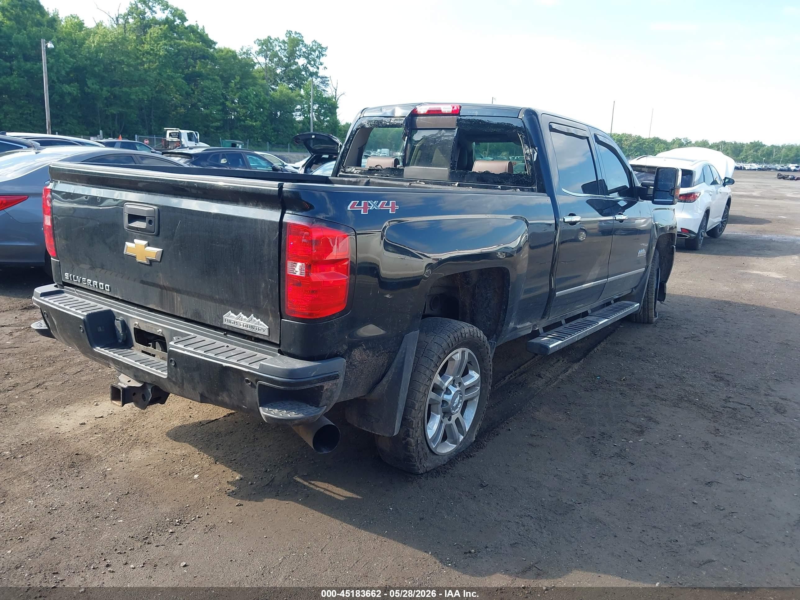 2015 Chevrolet Silverado 2500hd High Country Black vin: 1GC1KXE87FF596039