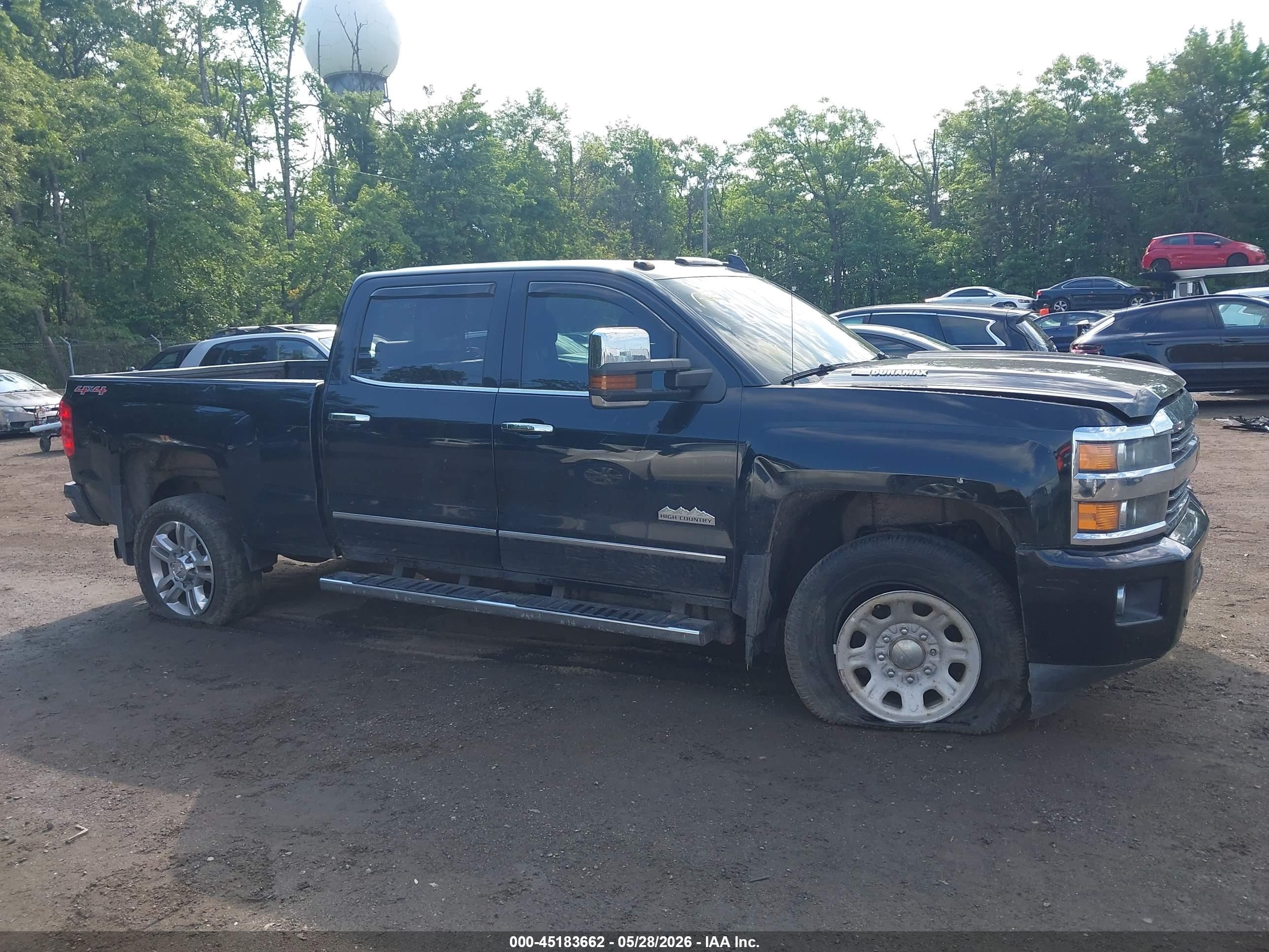 2015 Chevrolet Silverado 2500hd High Country Black vin: 1GC1KXE87FF596039