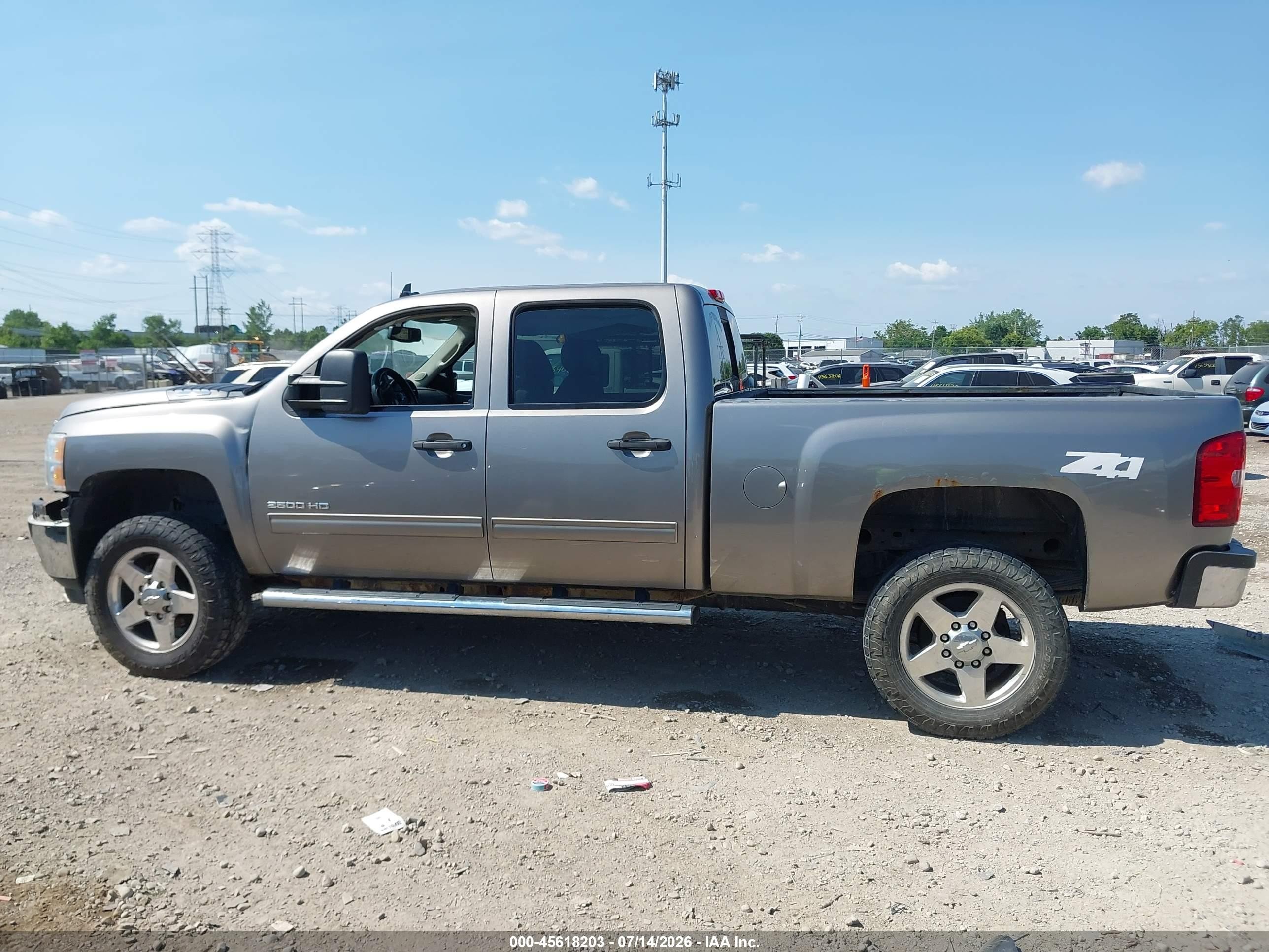 2013 Chevrolet Silverado 2500hd Lt Gray vin: 1GC1KXE8XDF143496