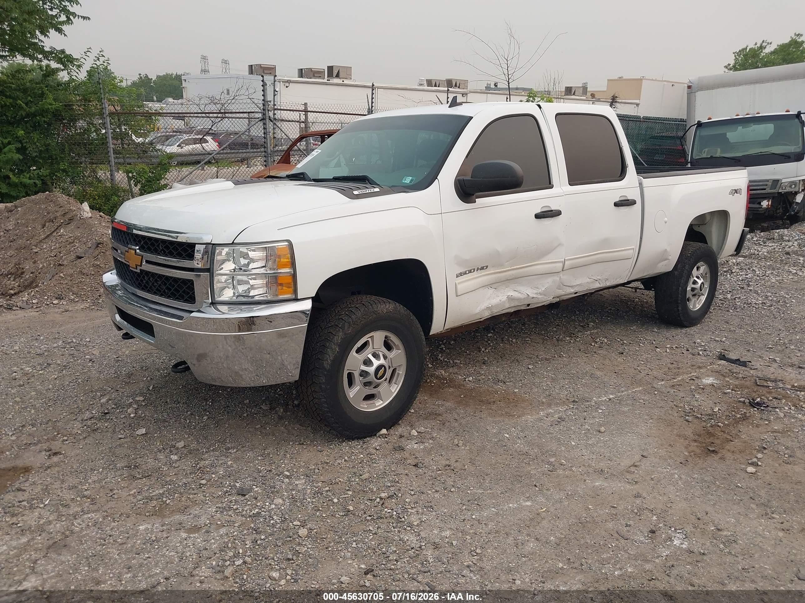 2014 Chevrolet Silverado 2500hd Lt White vin: 1GC1KXEG4EF158892