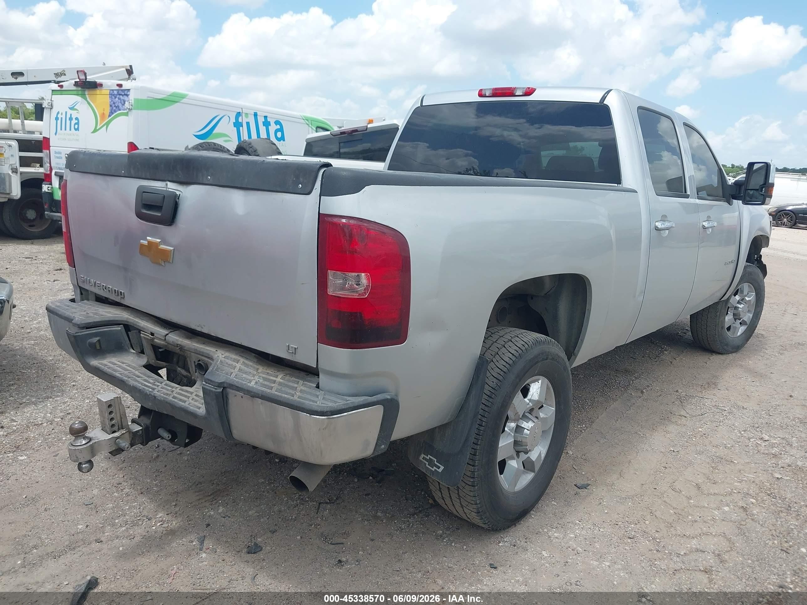 2014 Chevrolet Silverado 2500hd Lt Silver vin: 1GC1KXEG7EF157820
