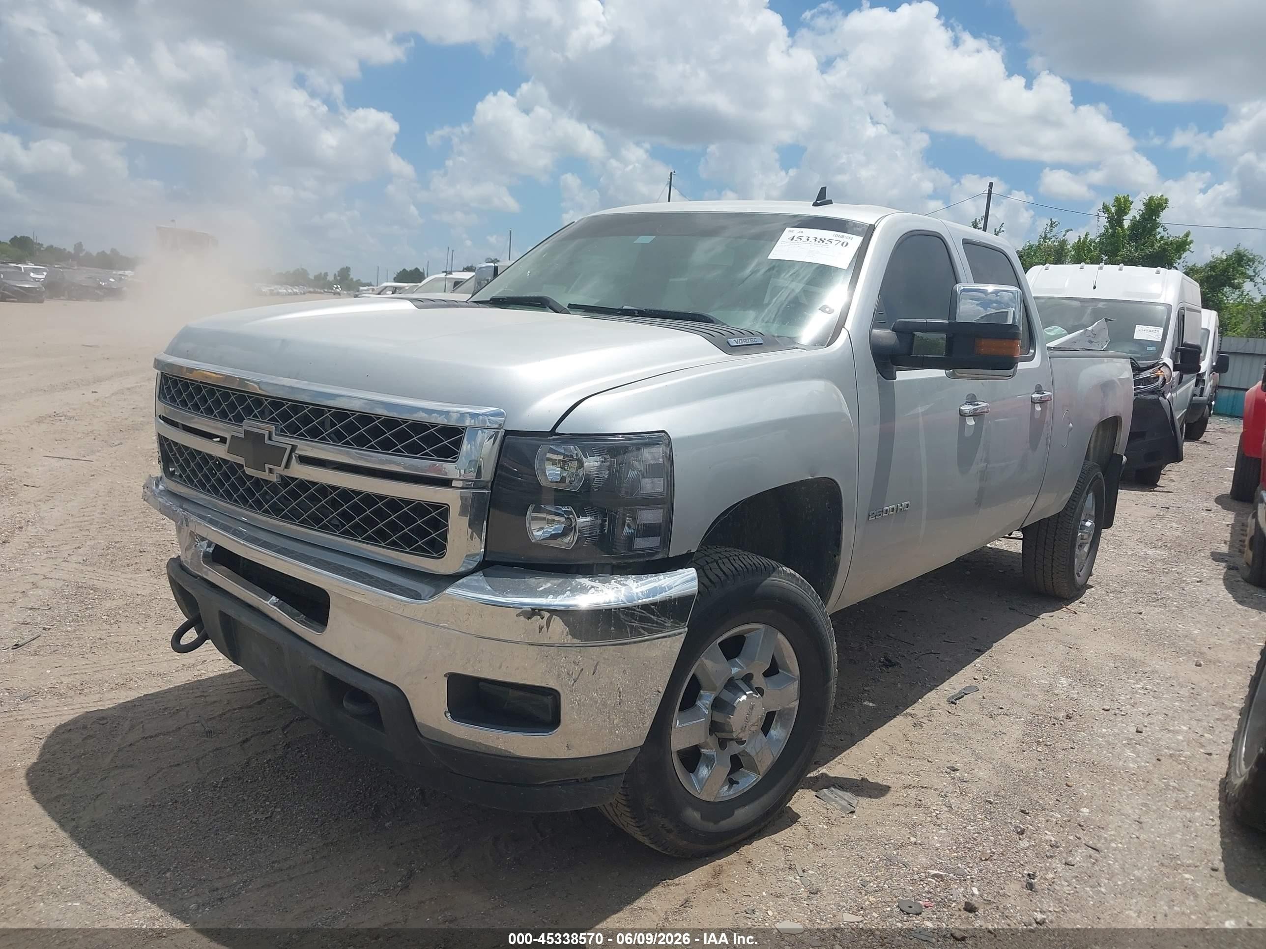 2014 Chevrolet Silverado 2500hd Lt Silver vin: 1GC1KXEG7EF157820