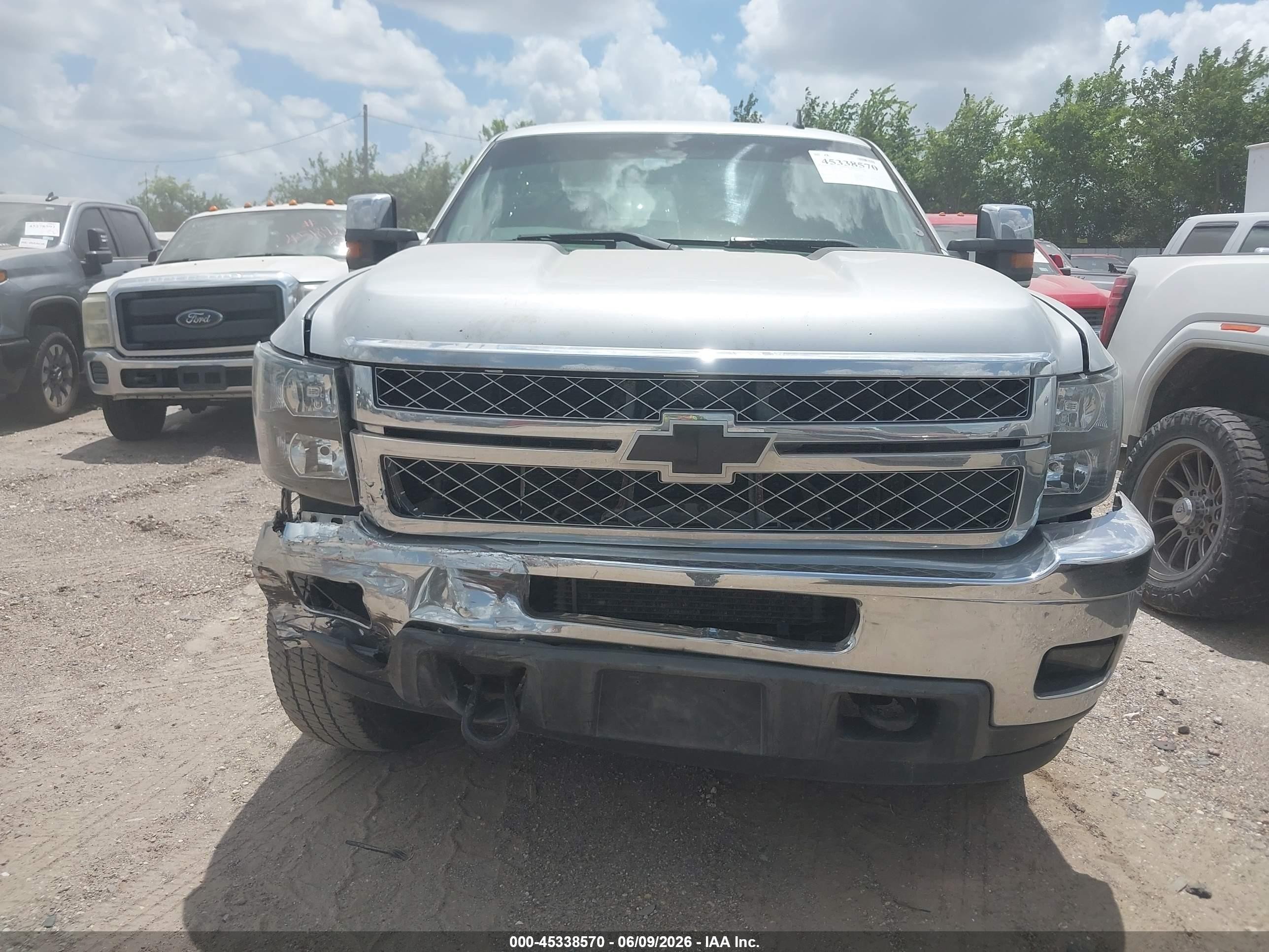 2014 Chevrolet Silverado 2500hd Lt Silver vin: 1GC1KXEG7EF157820