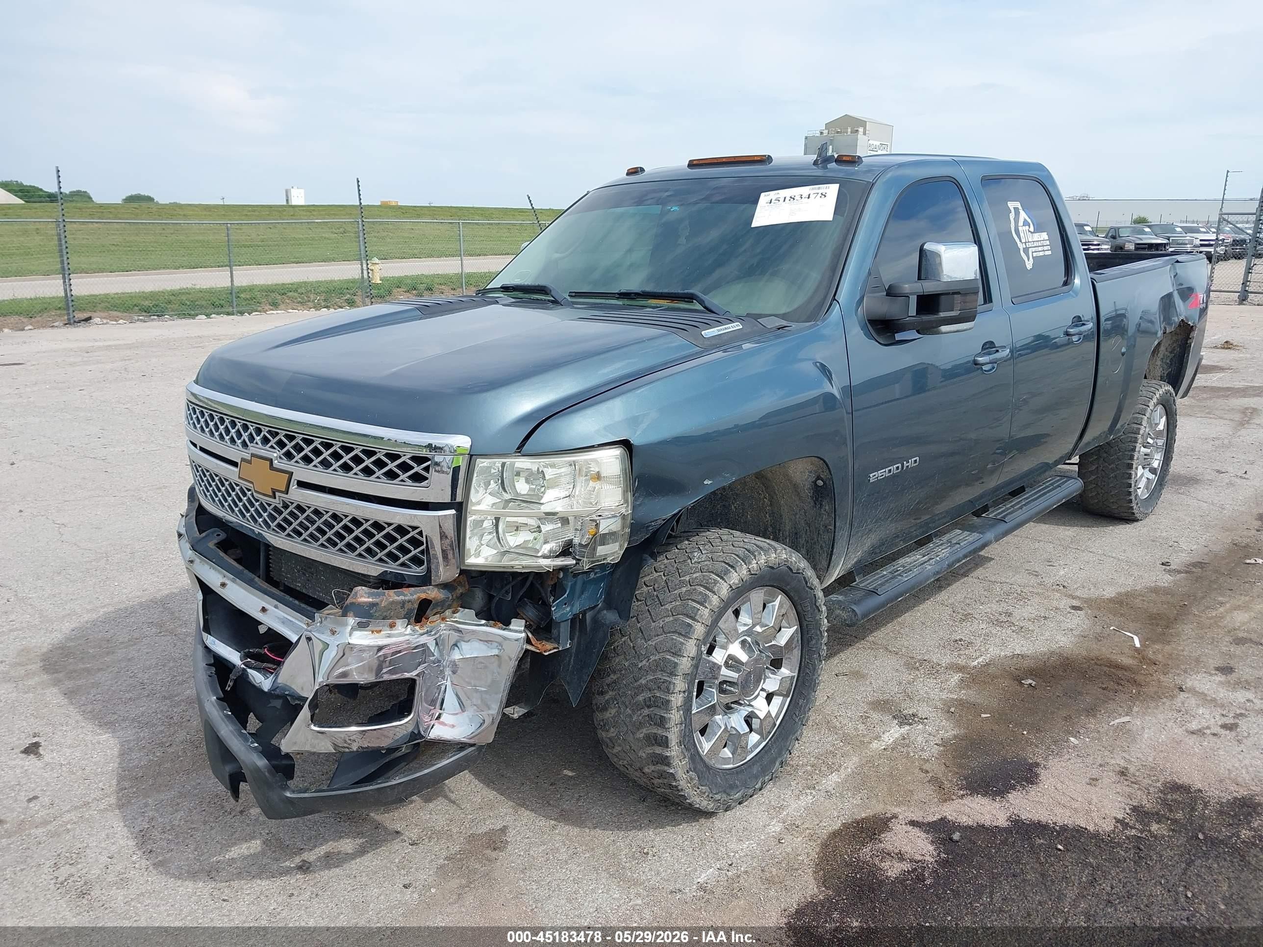 2011 Chevrolet Silverado 2500hd Ltz Blue vin: 1GC1KYC82BF120722