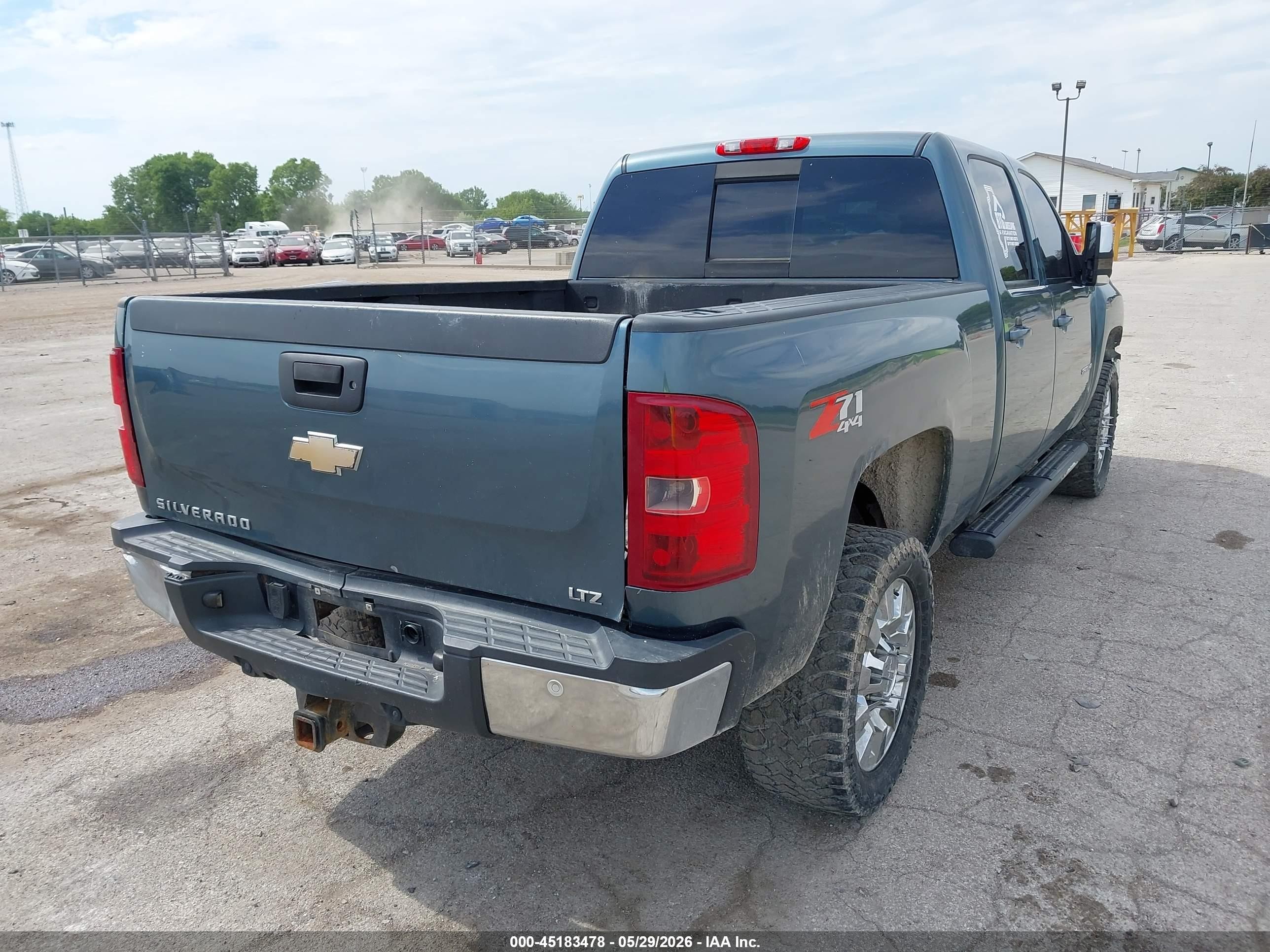 2011 Chevrolet Silverado 2500hd Ltz Blue vin: 1GC1KYC82BF120722