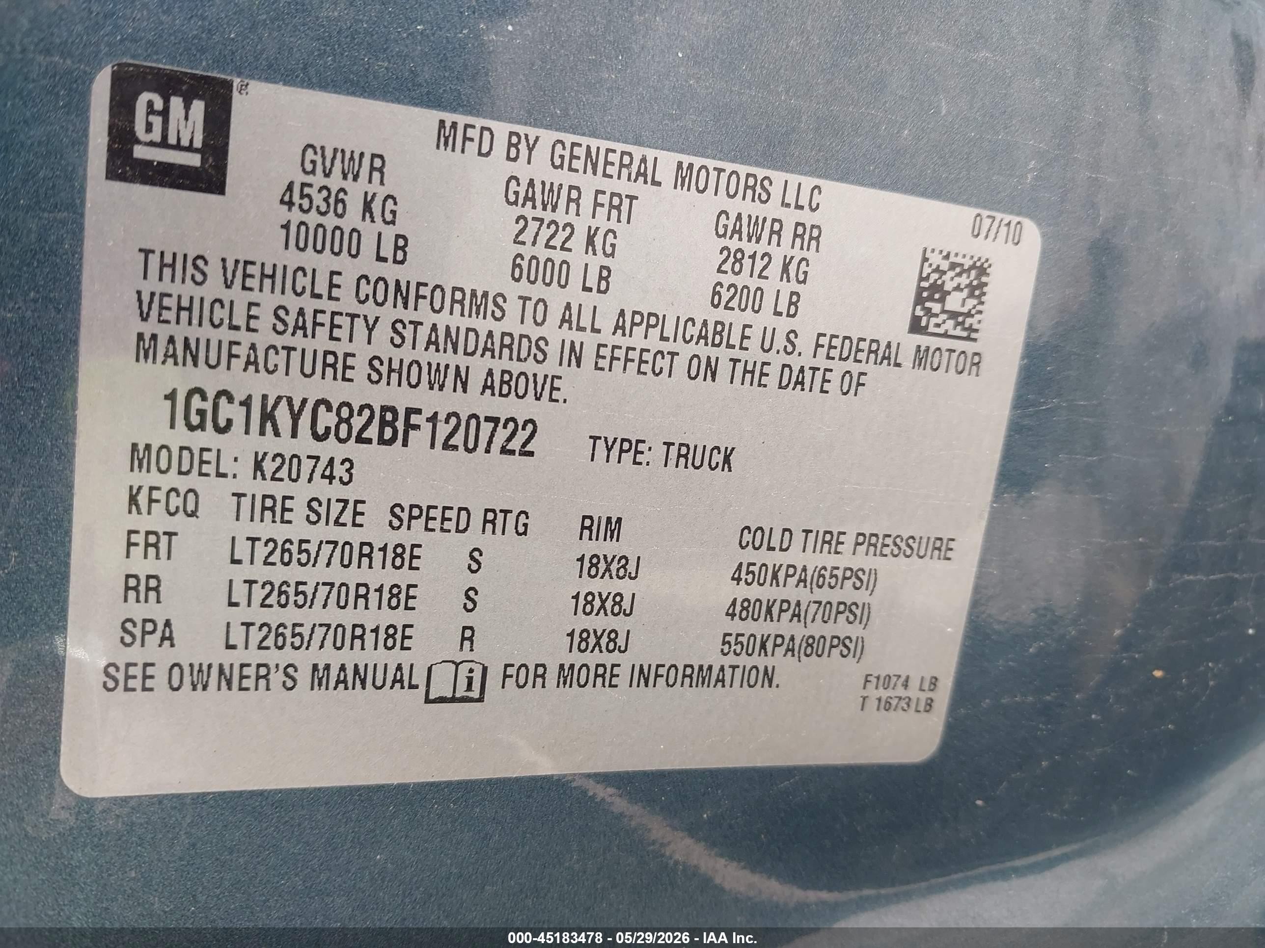 2011 Chevrolet Silverado 2500hd Ltz Blue vin: 1GC1KYC82BF120722
