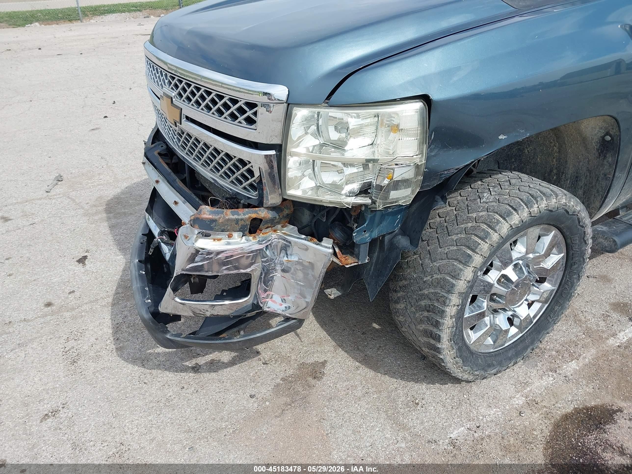 2011 Chevrolet Silverado 2500hd Ltz Blue vin: 1GC1KYC82BF120722