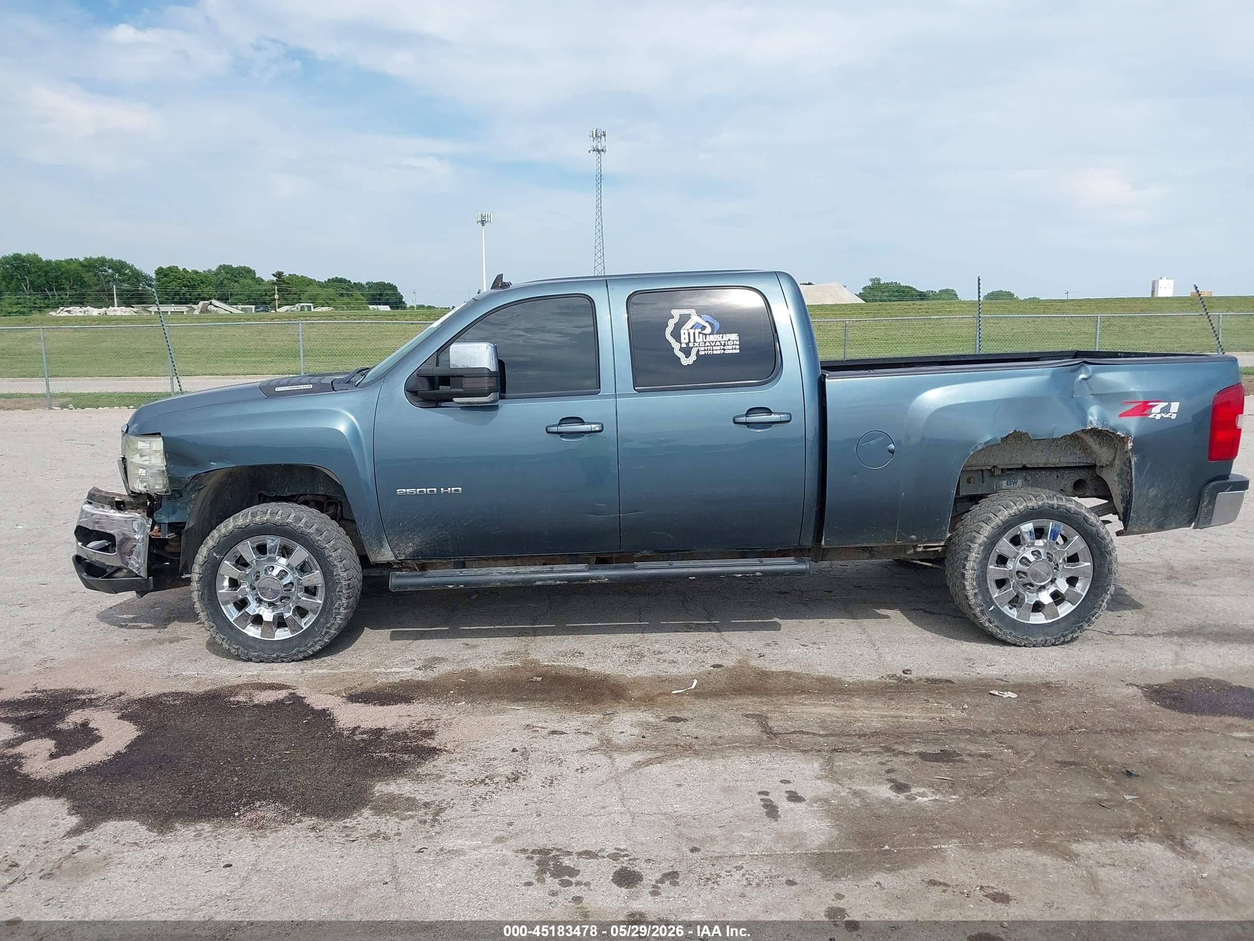 2011 Chevrolet Silverado 2500hd Ltz Blue vin: 1GC1KYC82BF120722