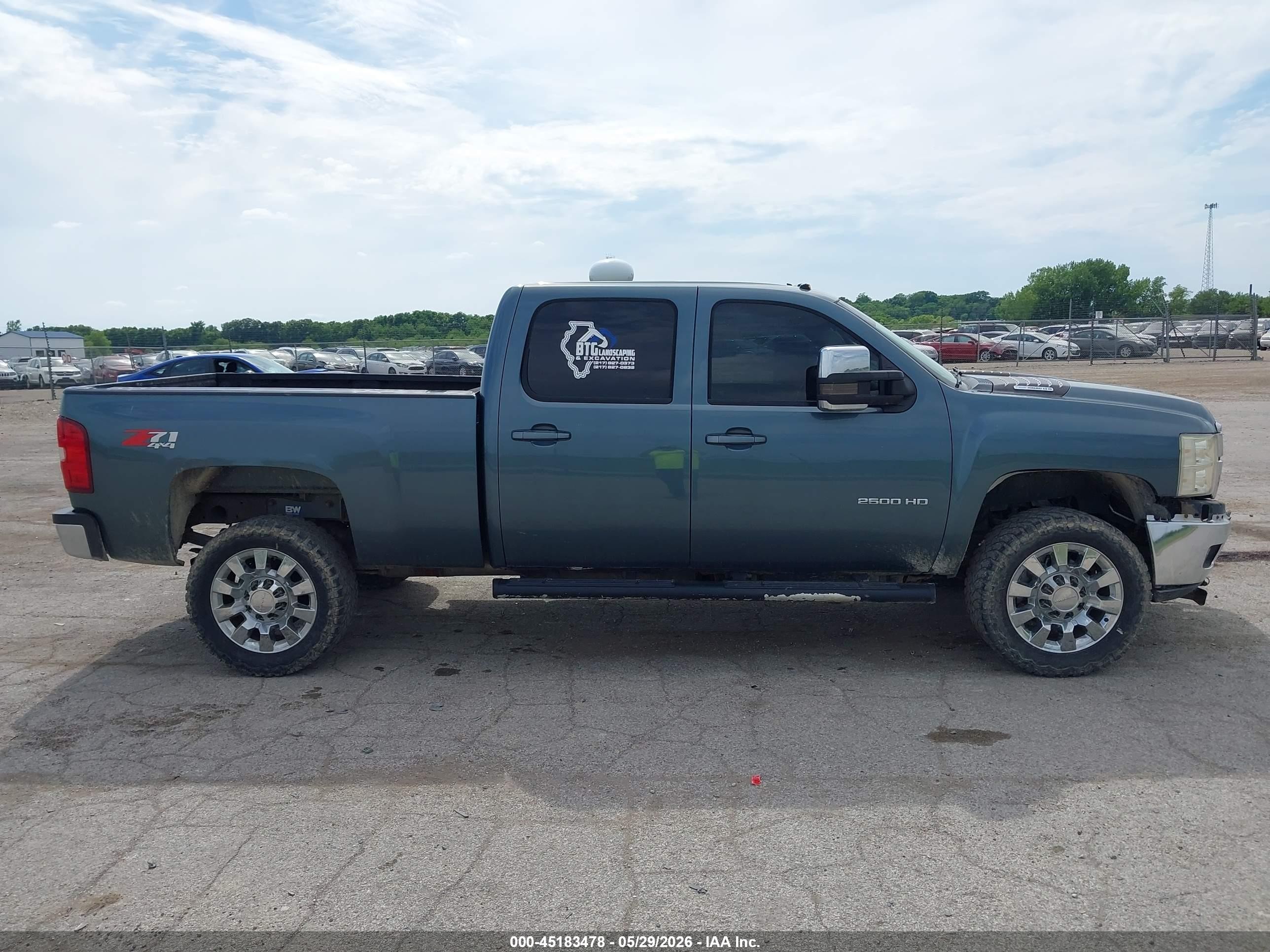 2011 Chevrolet Silverado 2500hd Ltz Blue vin: 1GC1KYC82BF120722