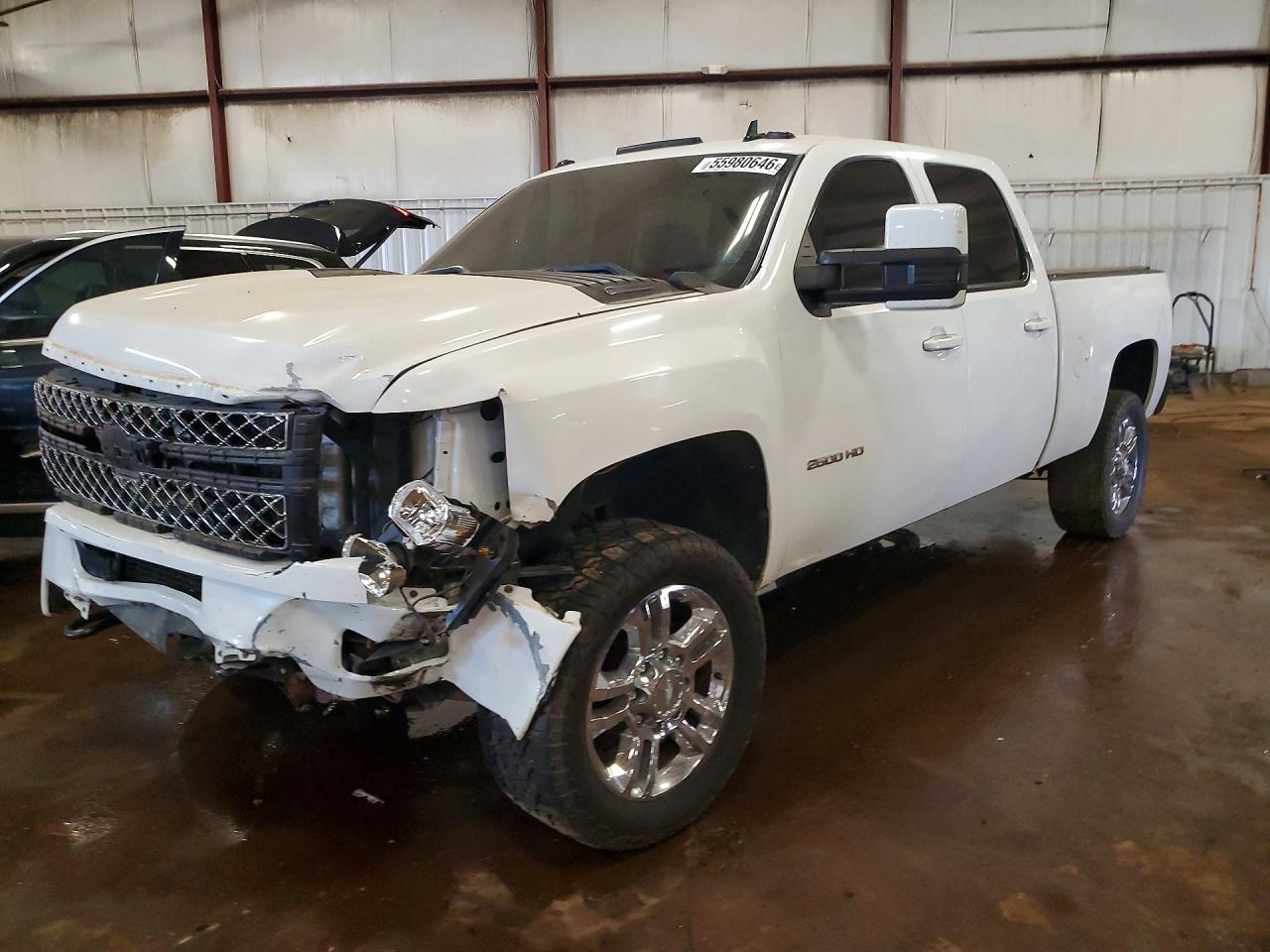 2013 Chevrolet Silverado K2500 Heavy Duty Ltz White vin: 1GC1KYC87DF156666