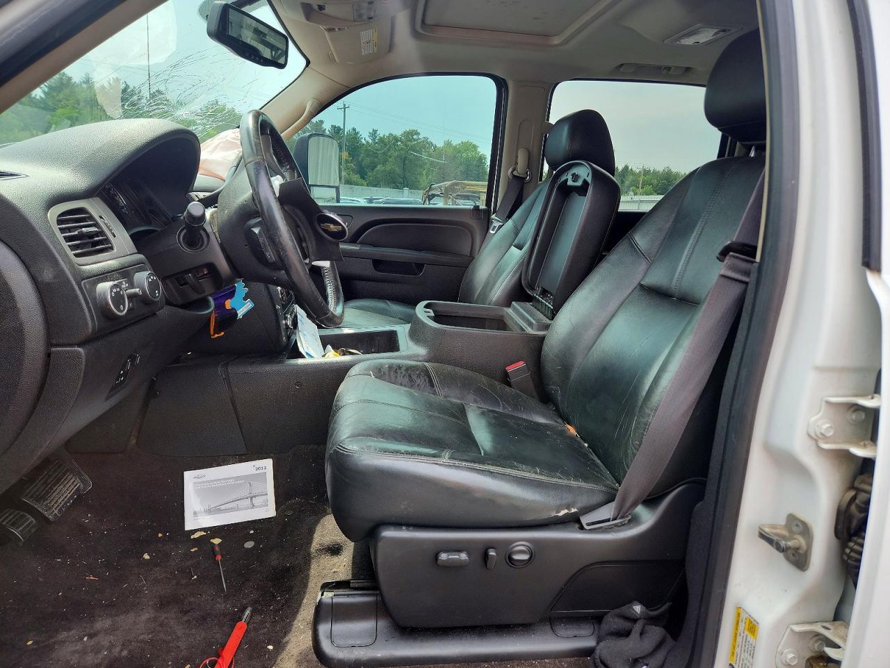 2013 Chevrolet Silverado K2500 Heavy Duty Ltz White vin: 1GC1KYC8XDF192500
