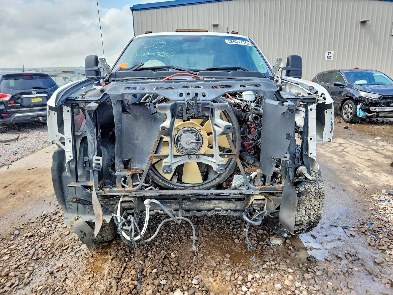 2013 Chevrolet Silverado K2500 Heavy Duty Ltz White vin: 1GC1KYC8XDF192500