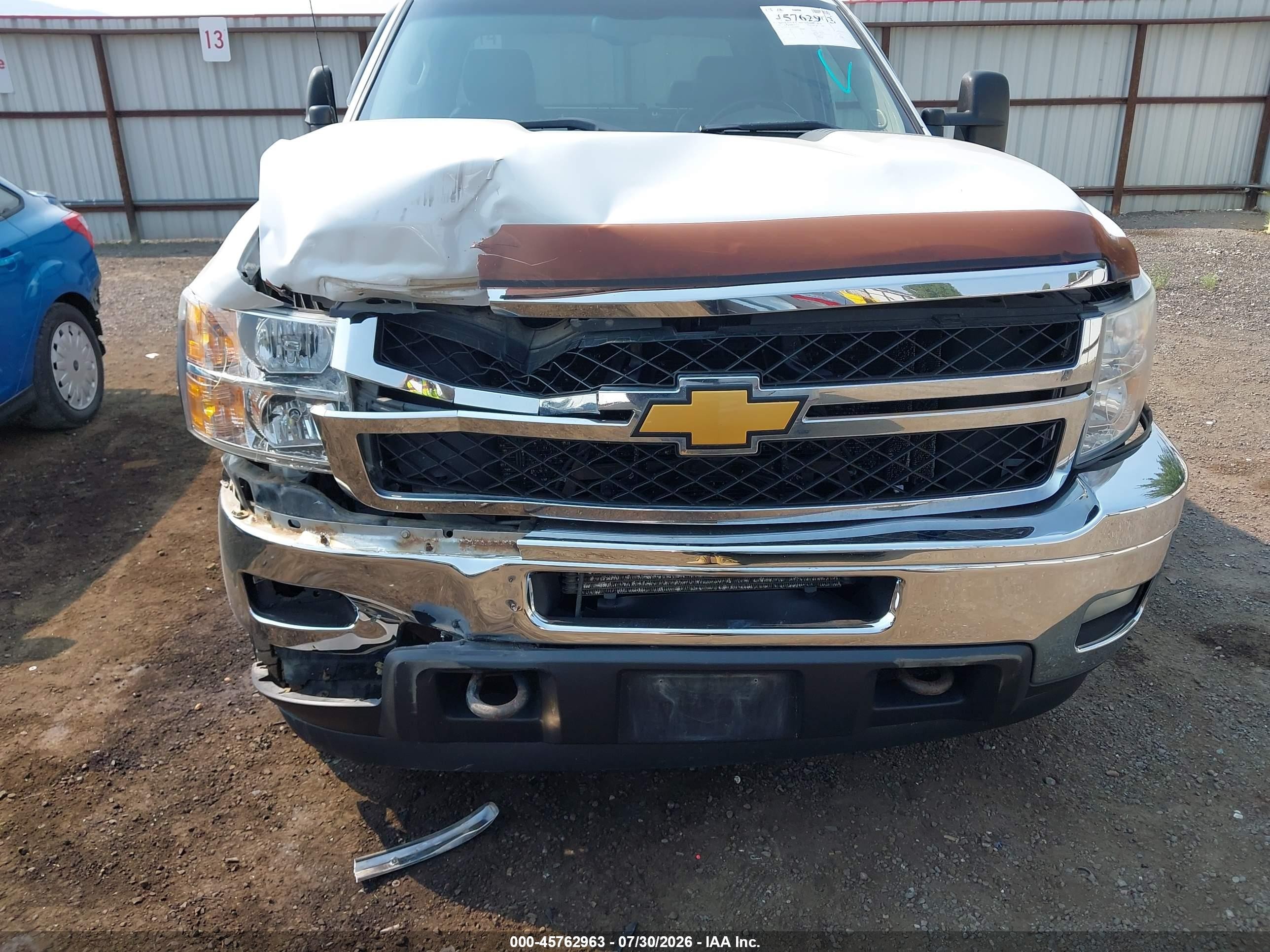 2013 Chevrolet Silverado 2500hd Ltz White vin: 1GC1KYCG6DF165415