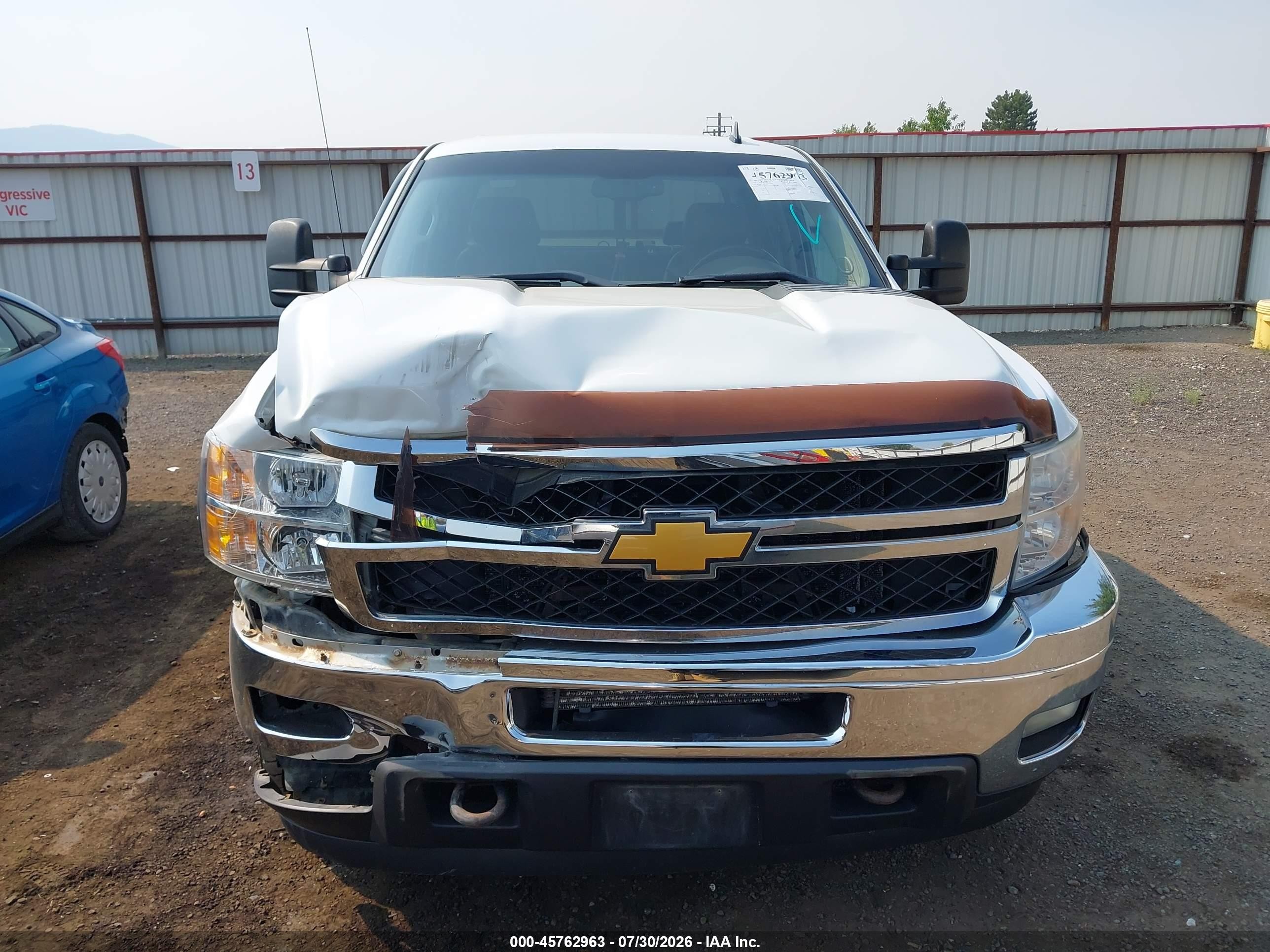 2013 Chevrolet Silverado 2500hd Ltz White vin: 1GC1KYCG6DF165415