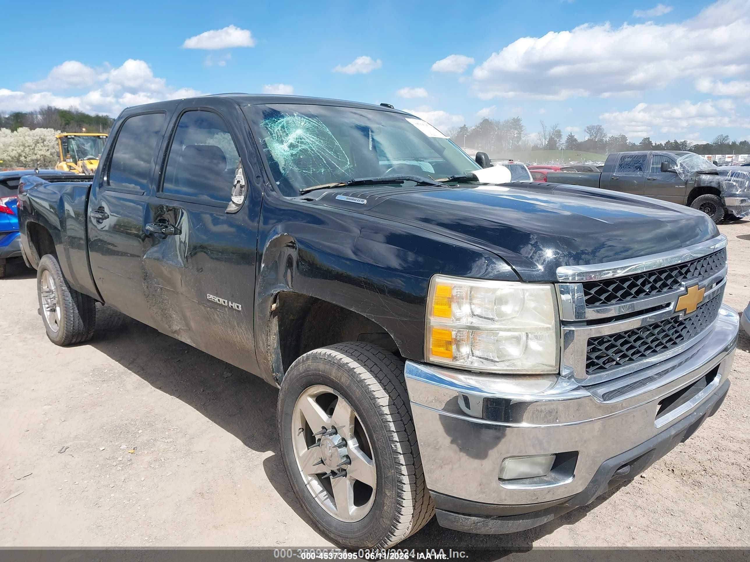 2012 Chevrolet Silverado 2500hd Ltz Black vin: 1GC1KYE82CF224481
