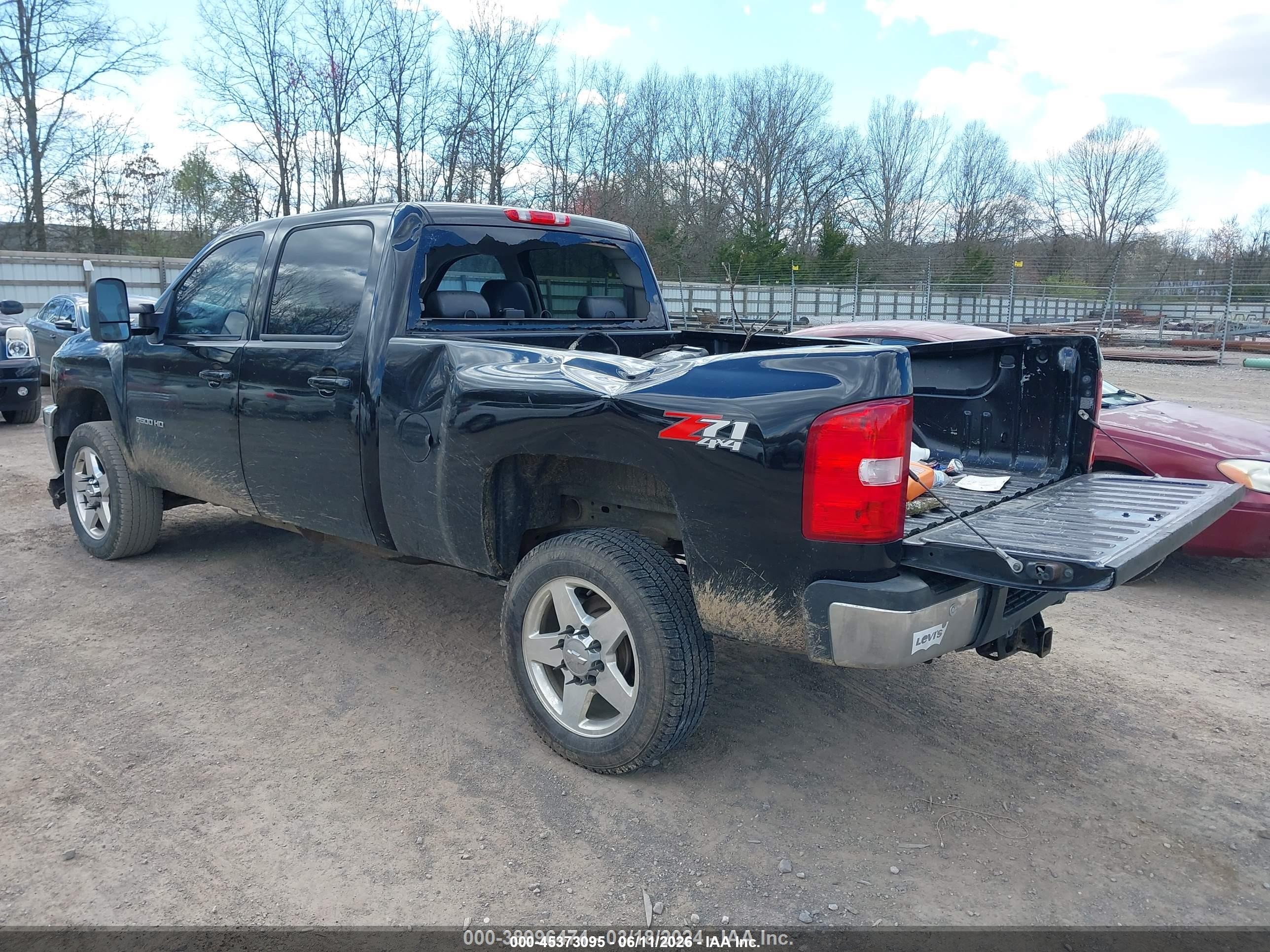2012 Chevrolet Silverado 2500hd Ltz Black vin: 1GC1KYE82CF224481