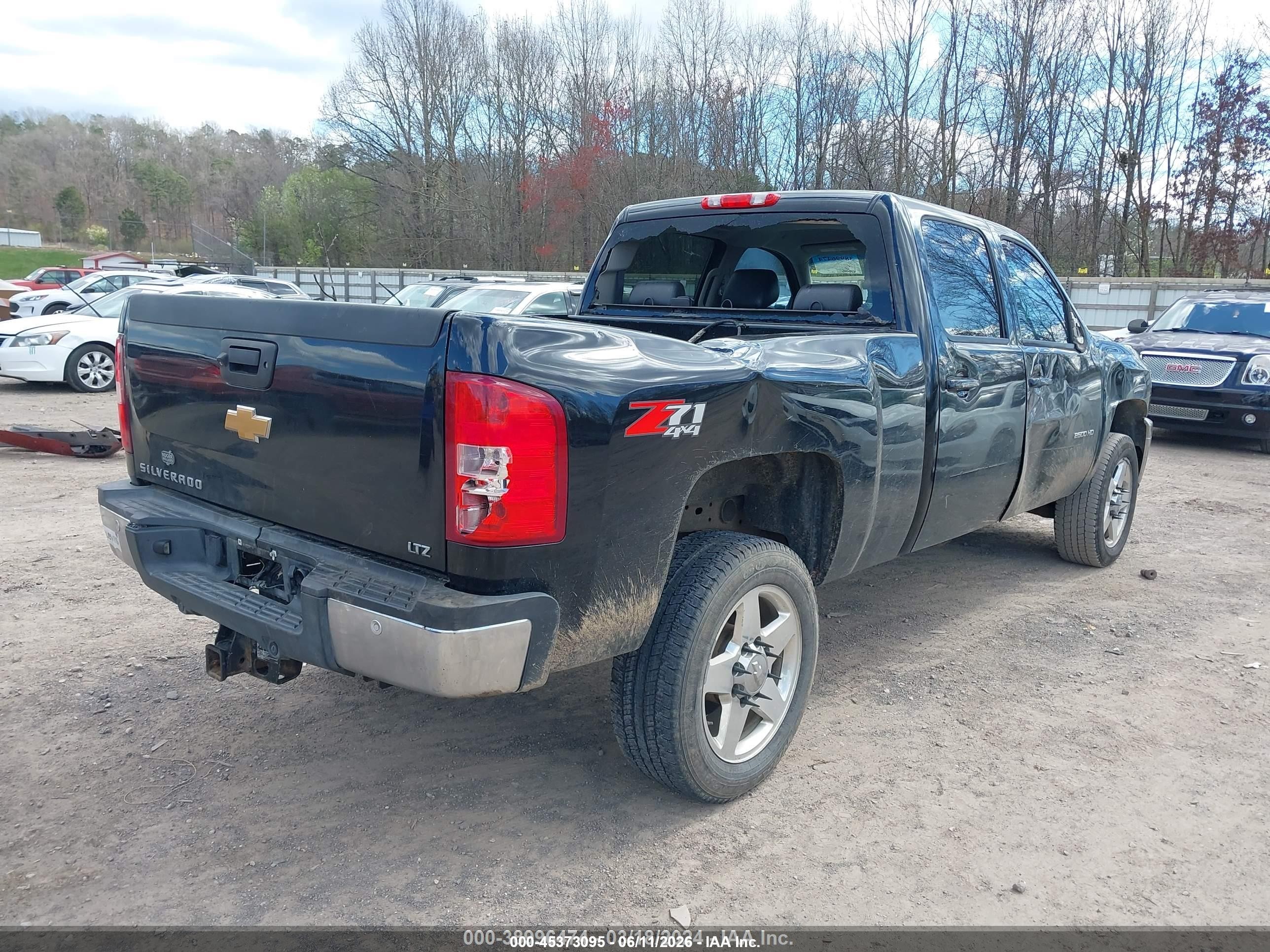 2012 Chevrolet Silverado 2500hd Ltz Black vin: 1GC1KYE82CF224481