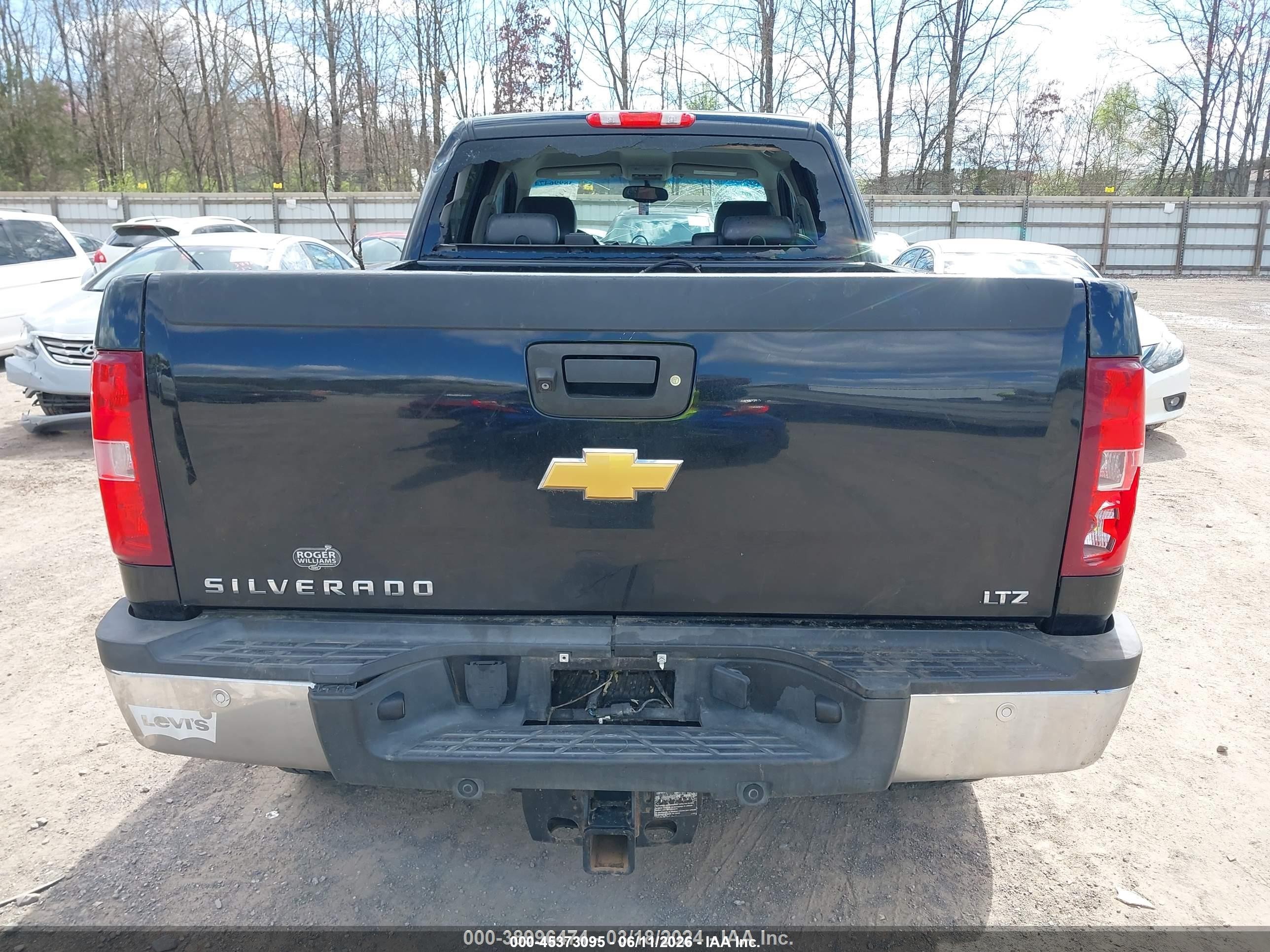 2012 Chevrolet Silverado 2500hd Ltz Black vin: 1GC1KYE82CF224481