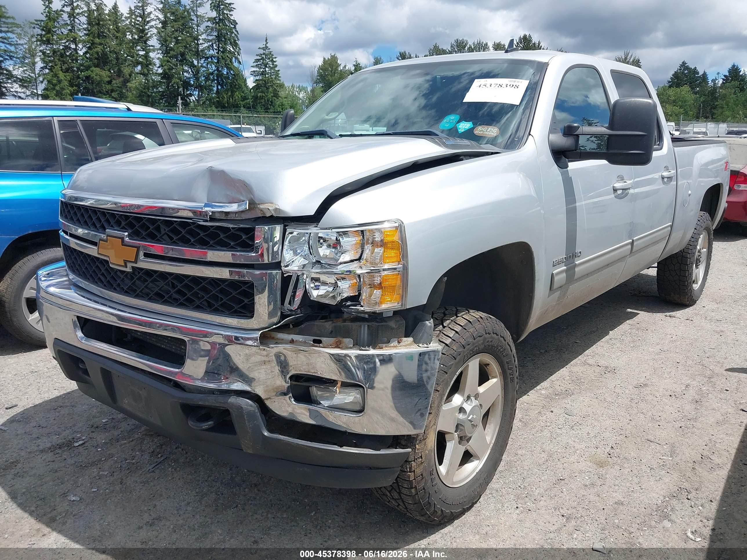 2013 Chevrolet Silverado 2500hd Ltz Silver vin: 1GC1KYE85DF208342