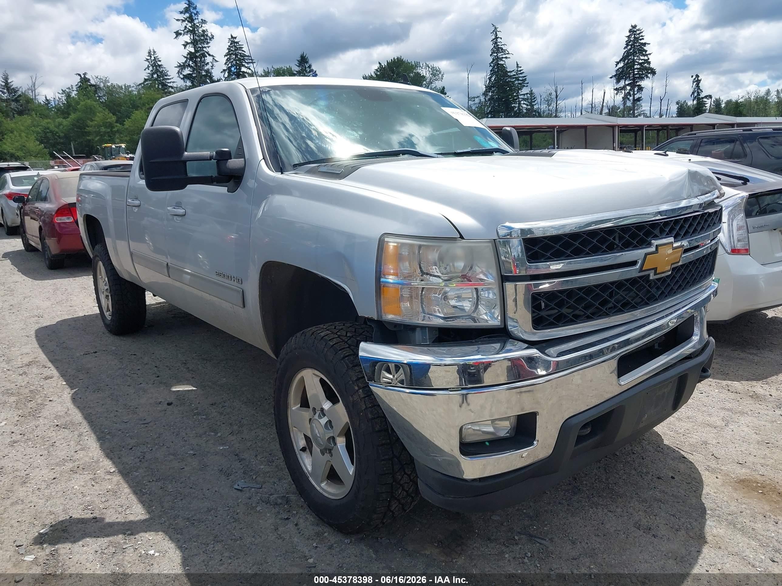 2013 Chevrolet Silverado 2500hd Ltz Silver vin: 1GC1KYE85DF208342