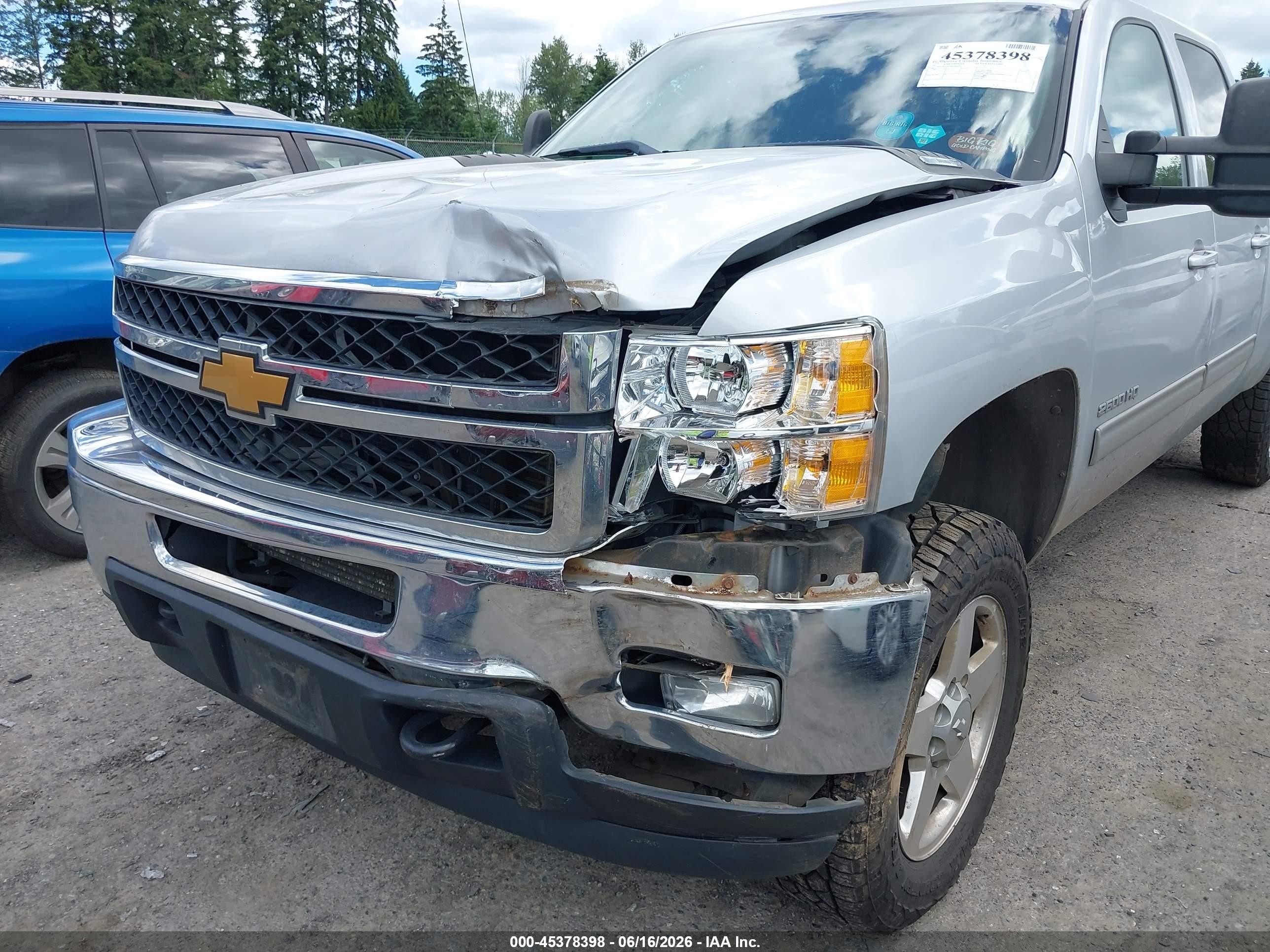 2013 Chevrolet Silverado 2500hd Ltz Silver vin: 1GC1KYE85DF208342