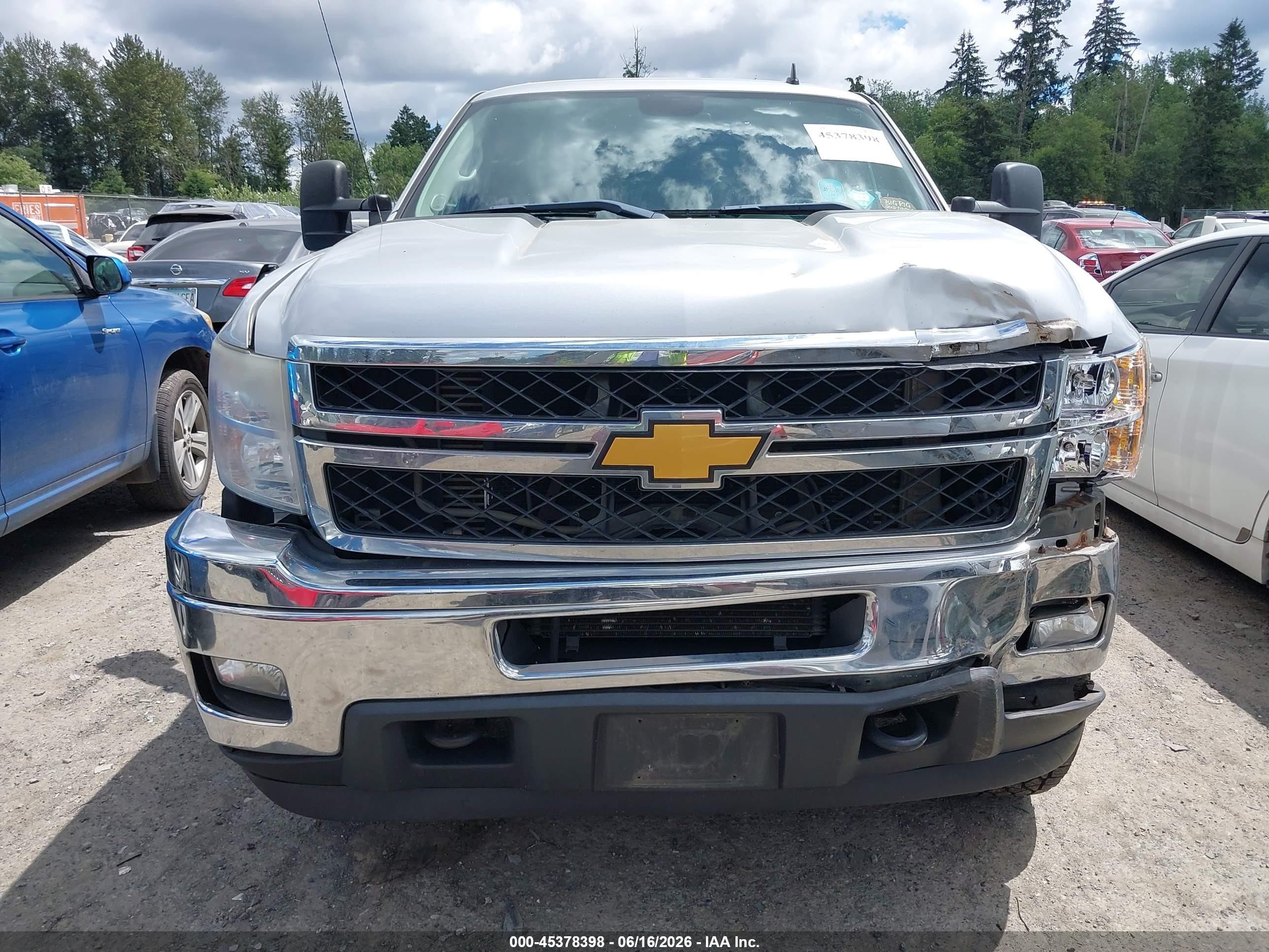 2013 Chevrolet Silverado 2500hd Ltz Silver vin: 1GC1KYE85DF208342