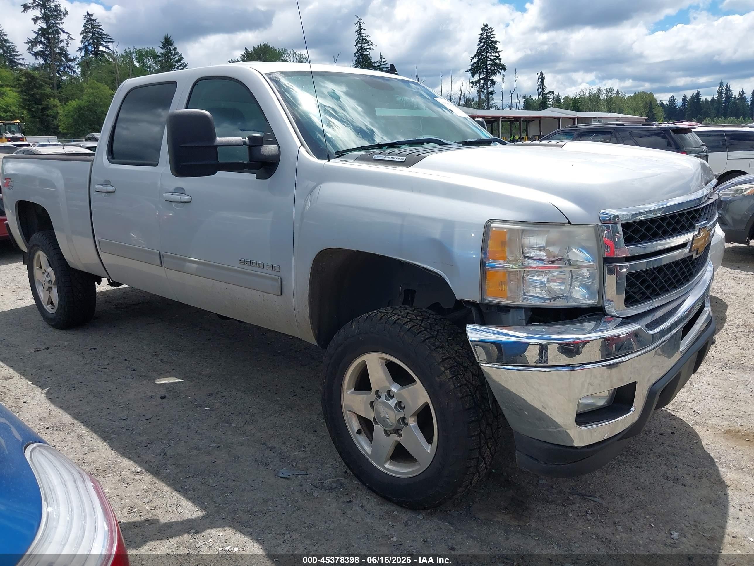 2013 Chevrolet Silverado 2500hd Ltz Silver vin: 1GC1KYE85DF208342