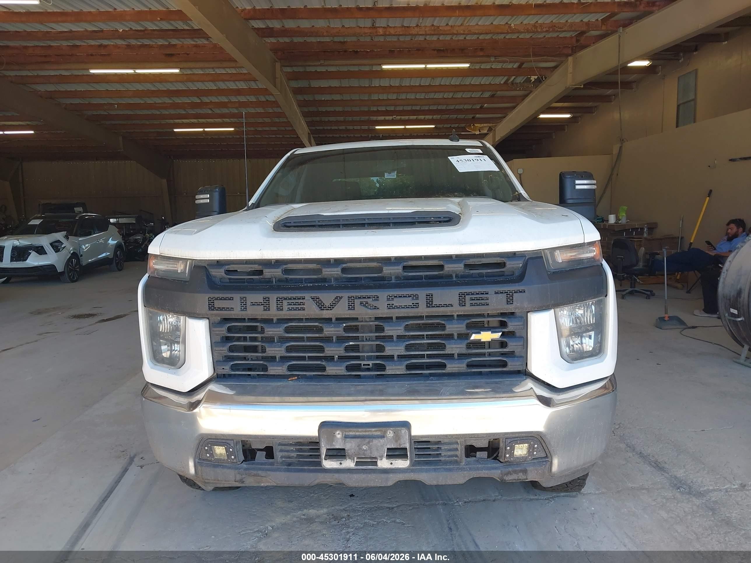 2022 Chevrolet Silverado 2500hd 4wd  Long Bed Wt White vin: 1GC1YLE79NF184251