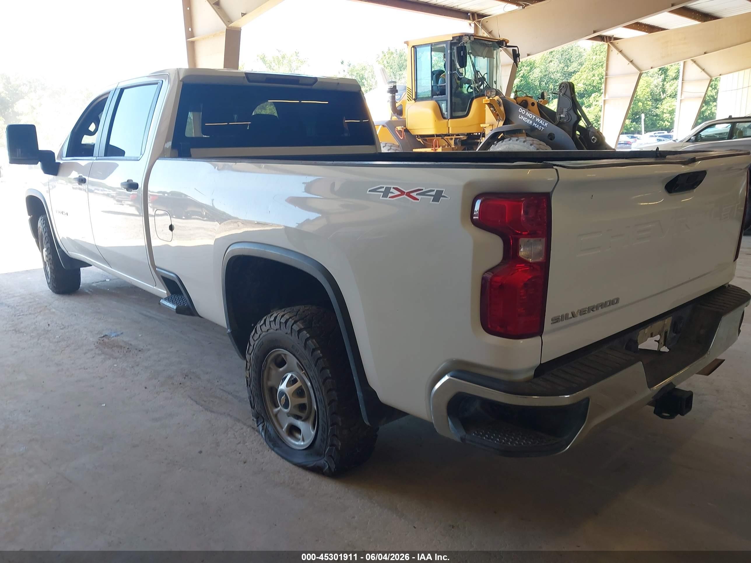 2022 Chevrolet Silverado 2500hd 4wd  Long Bed Wt White vin: 1GC1YLE79NF184251
