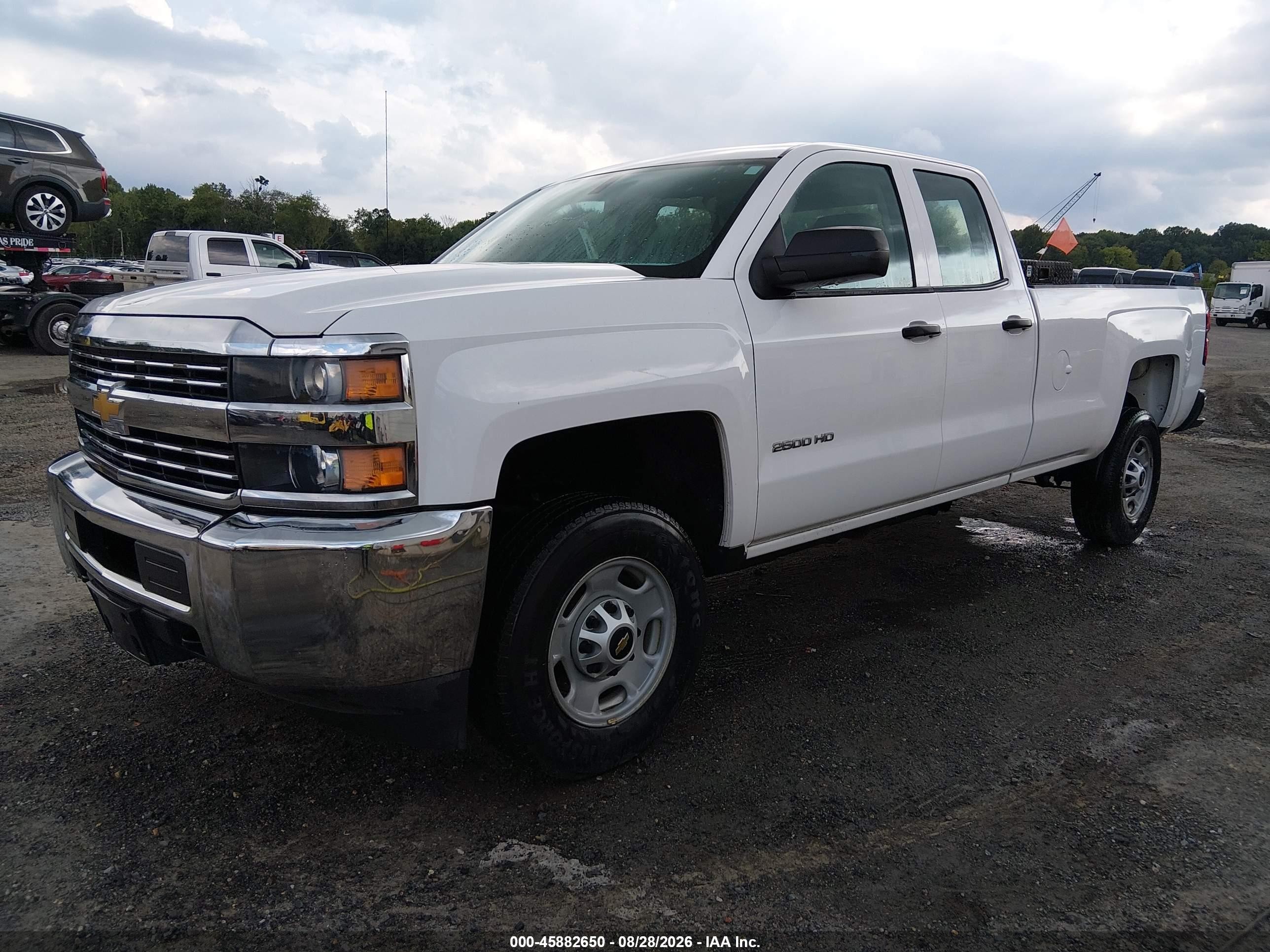 2015 Chevrolet Silverado 2500hd Built After Aug 14 Work Truck White vin: 1GC2CUEB7FZ540581