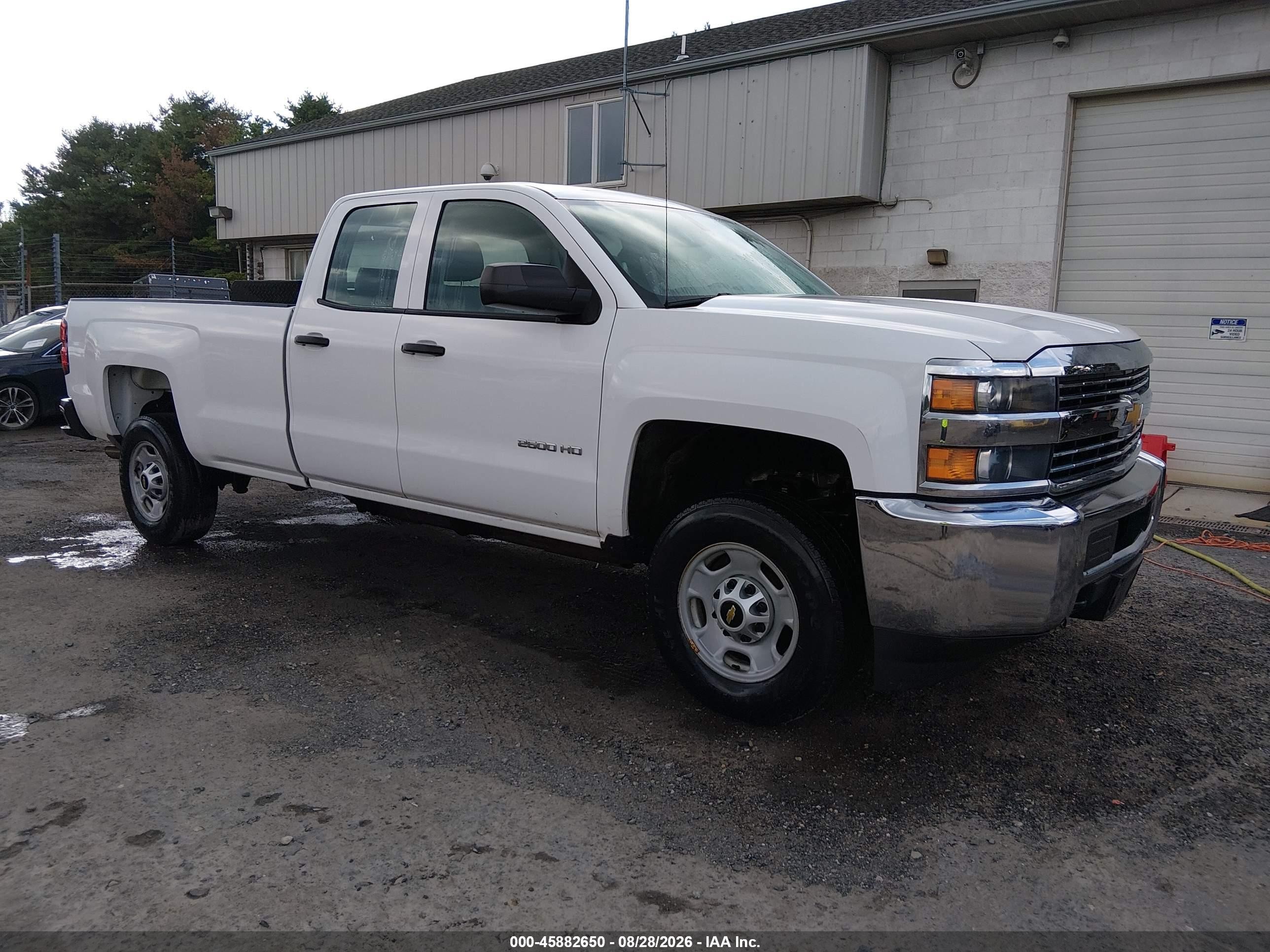 2015 Chevrolet Silverado 2500hd Built After Aug 14 Work Truck White vin: 1GC2CUEB7FZ540581