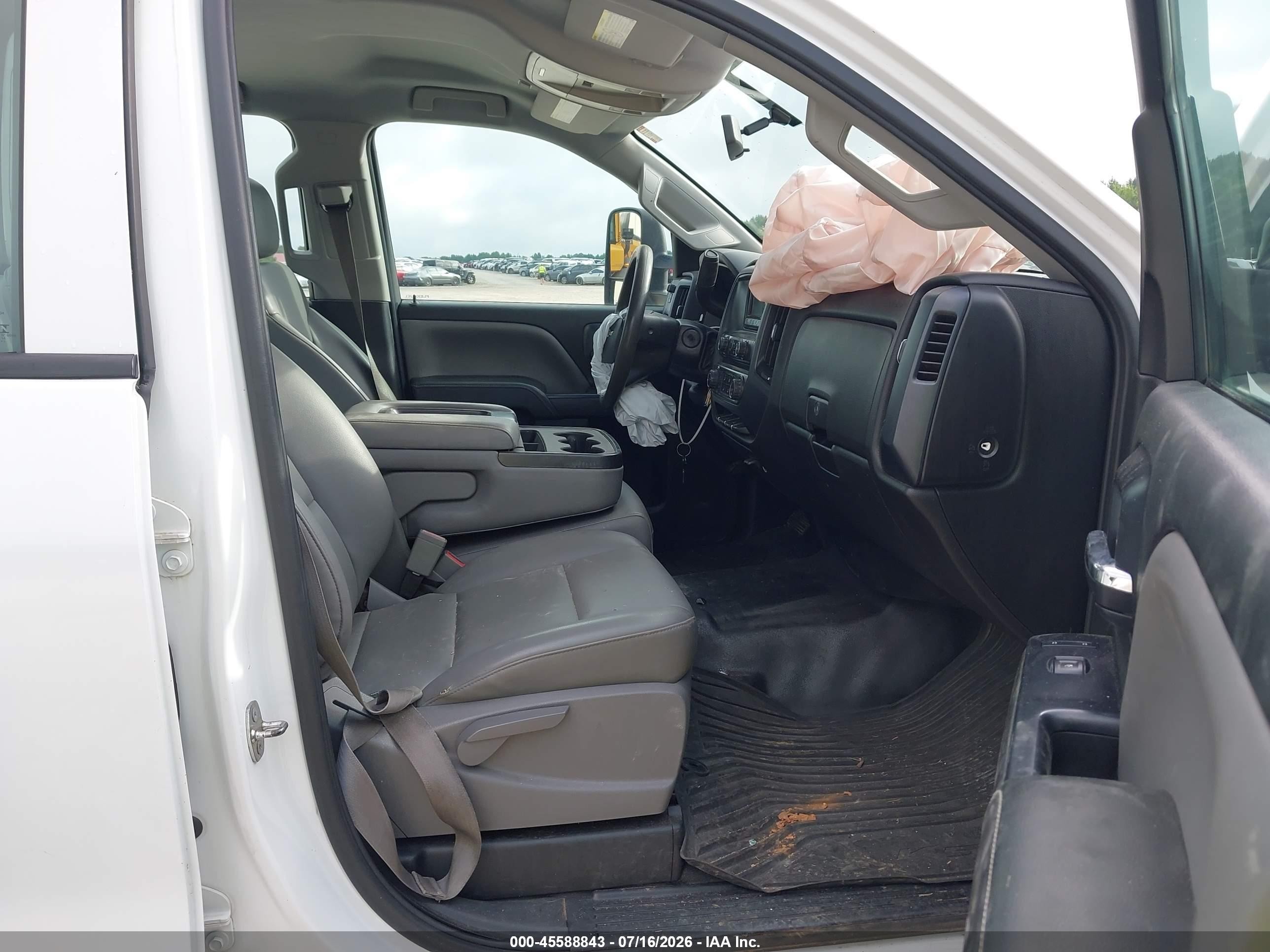 2015 Chevrolet Silverado 2500hd Work Truck White vin: 1GC2CUEG1FZ125915