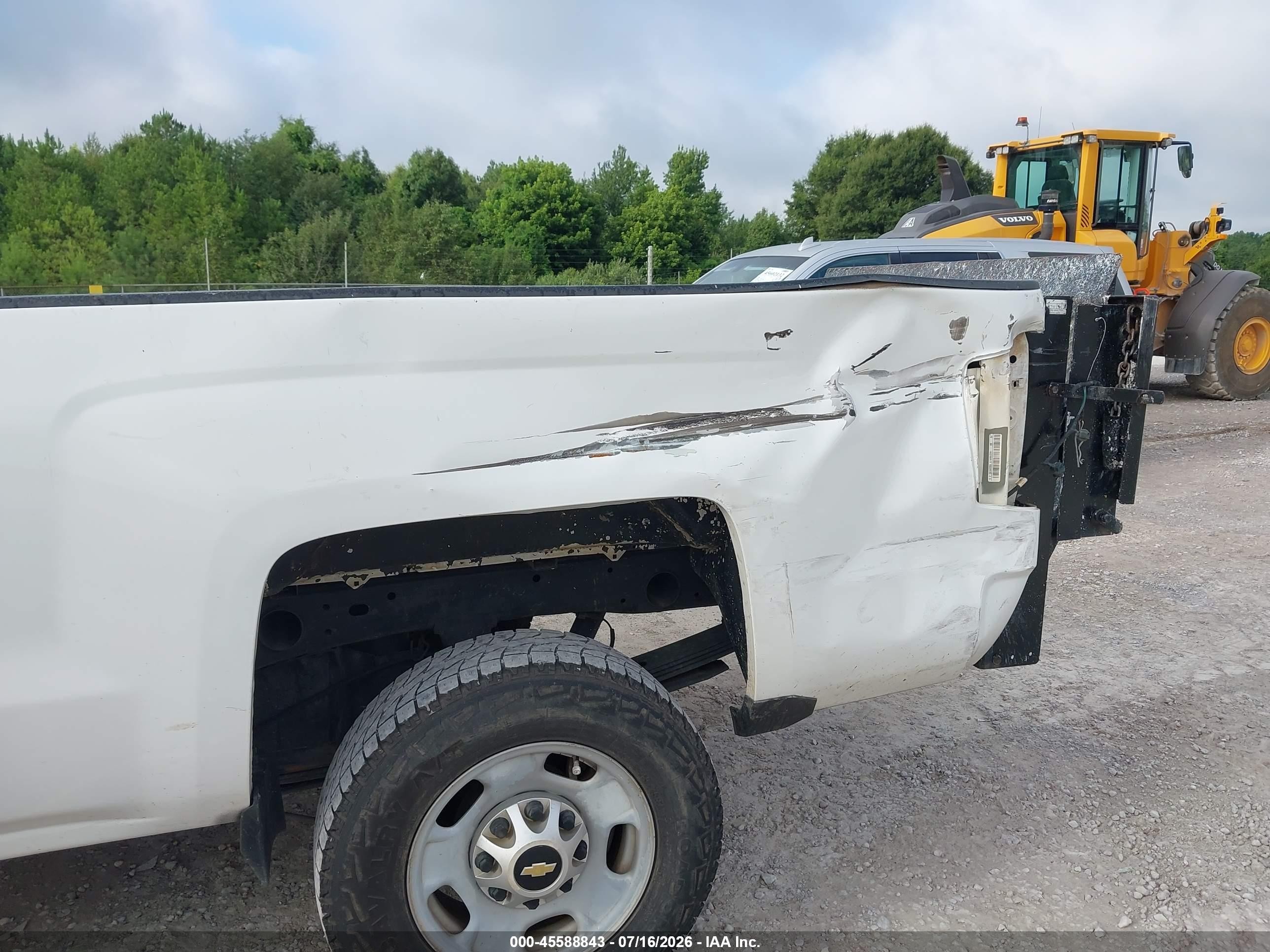 2015 Chevrolet Silverado 2500hd Work Truck White vin: 1GC2CUEG1FZ125915