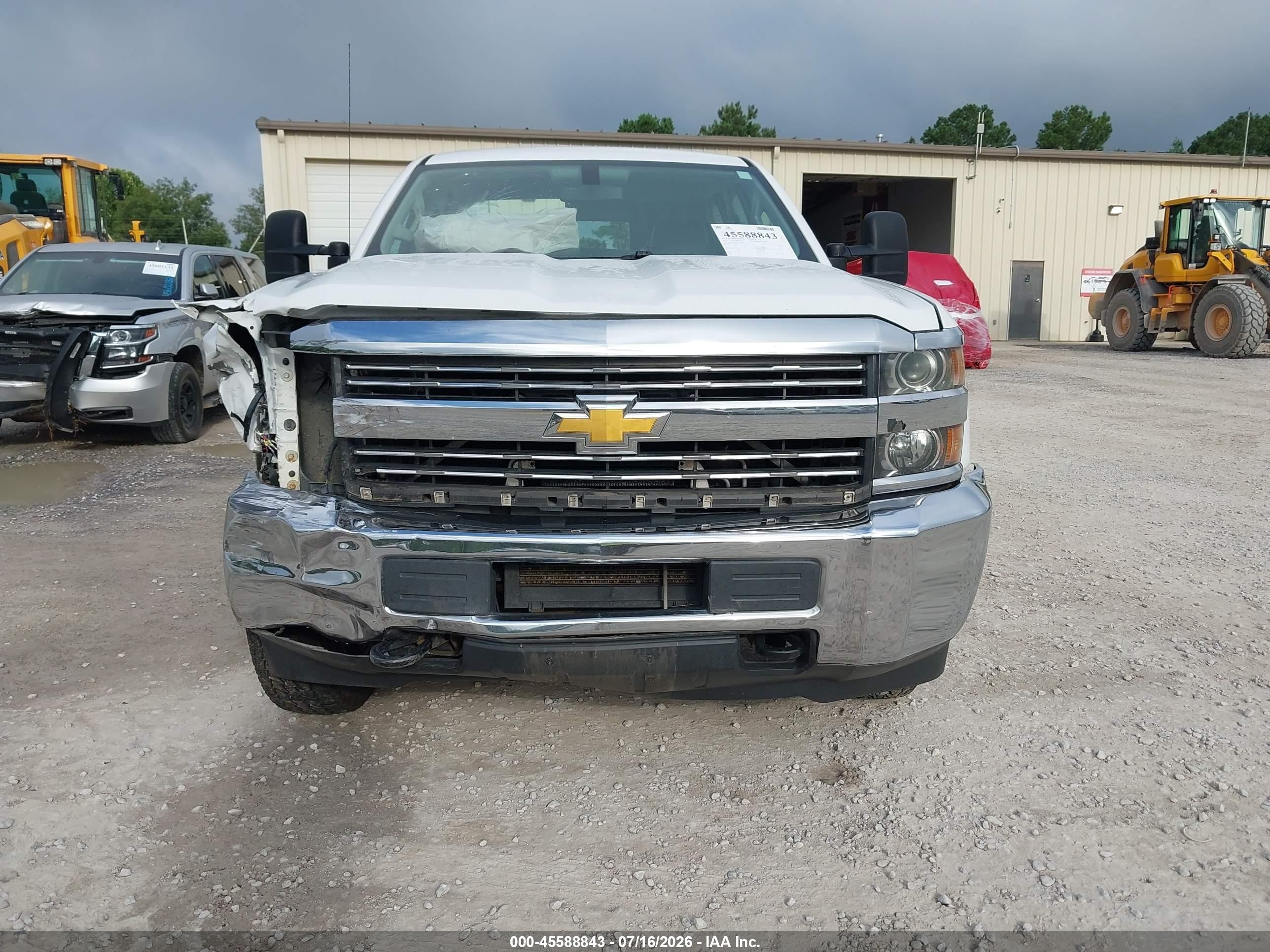 2015 Chevrolet Silverado 2500hd Work Truck White vin: 1GC2CUEG1FZ125915