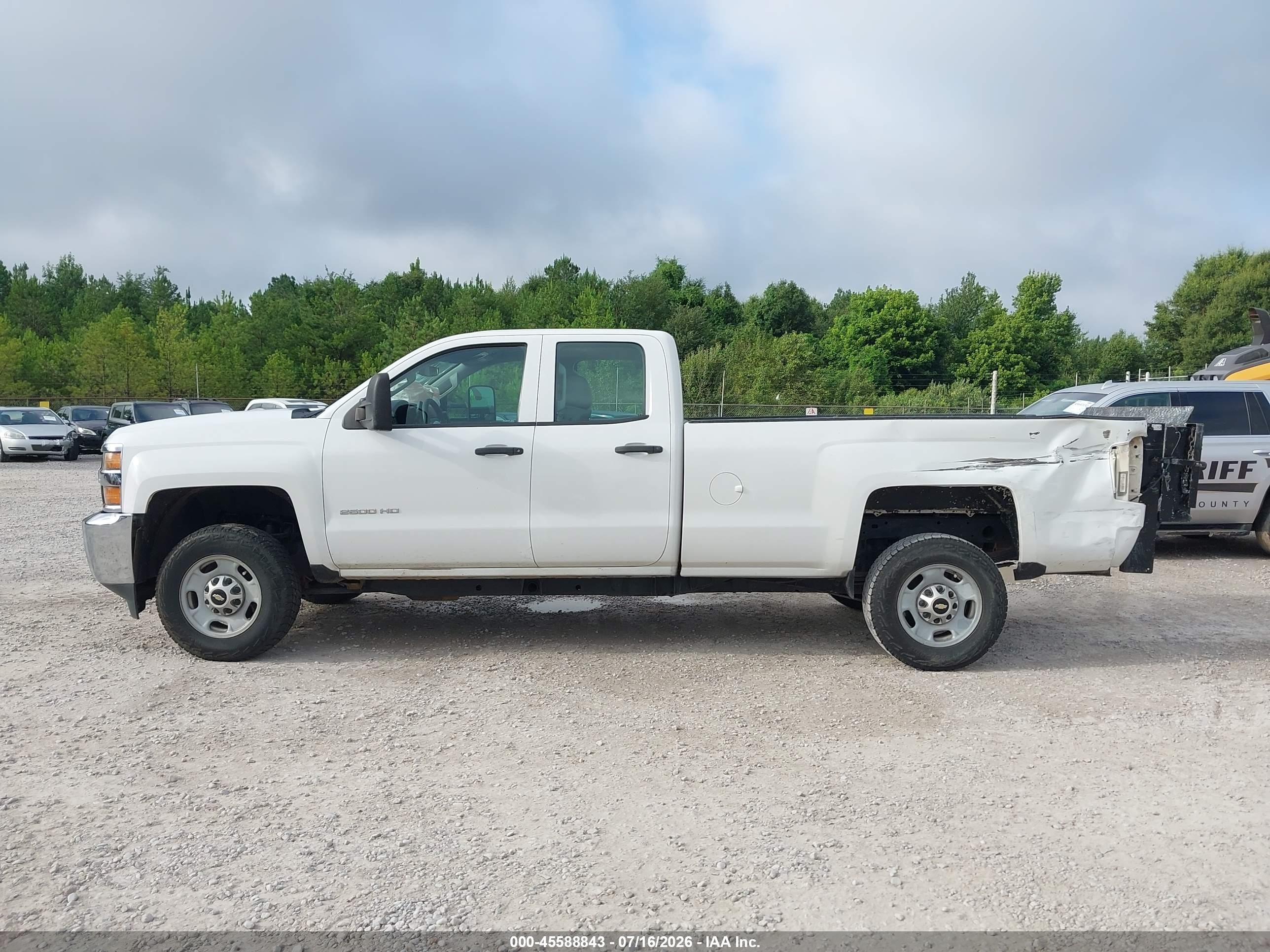 2015 Chevrolet Silverado 2500hd Work Truck White vin: 1GC2CUEG1FZ125915