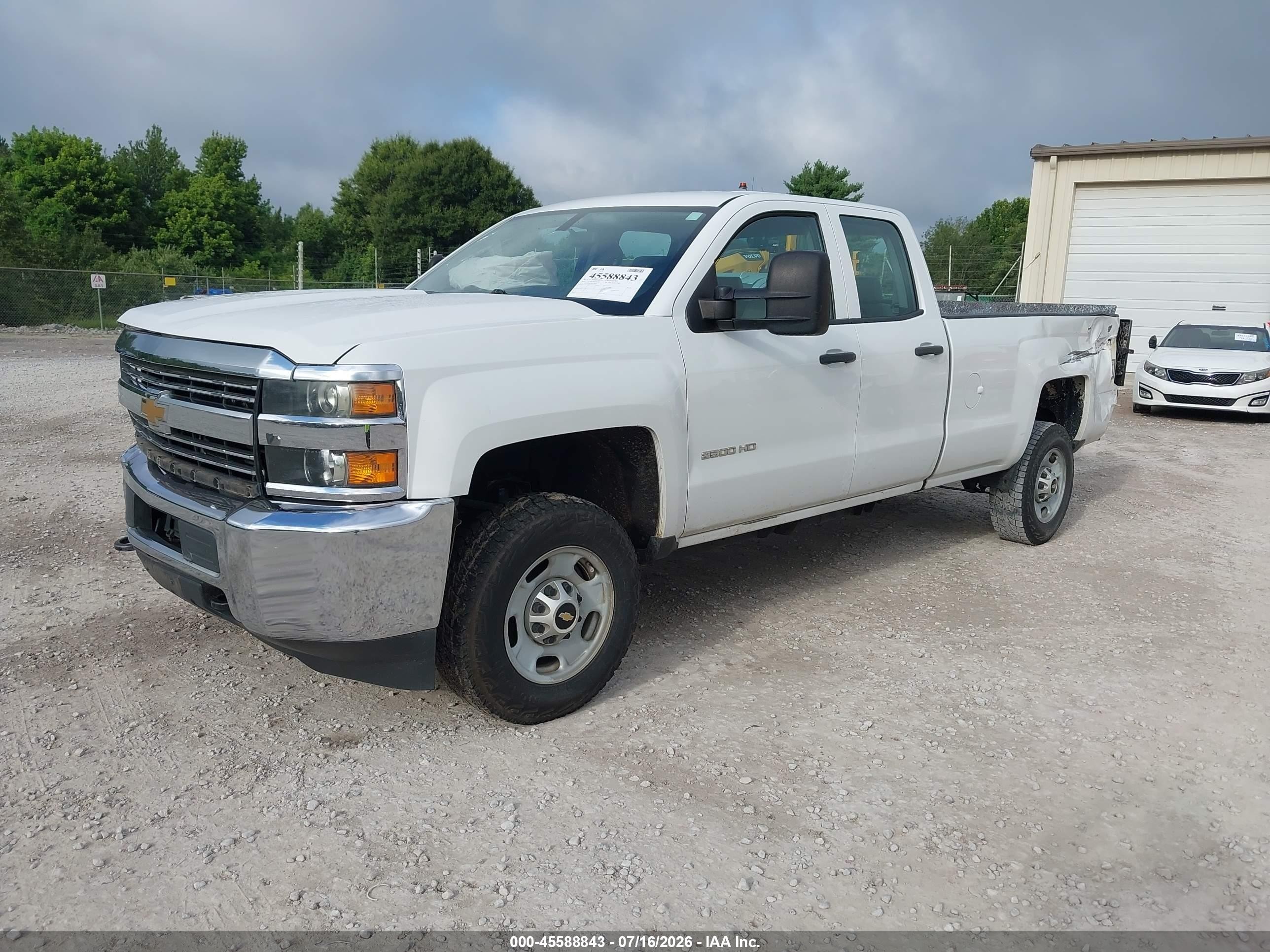 2015 Chevrolet Silverado 2500hd Work Truck White vin: 1GC2CUEG1FZ125915