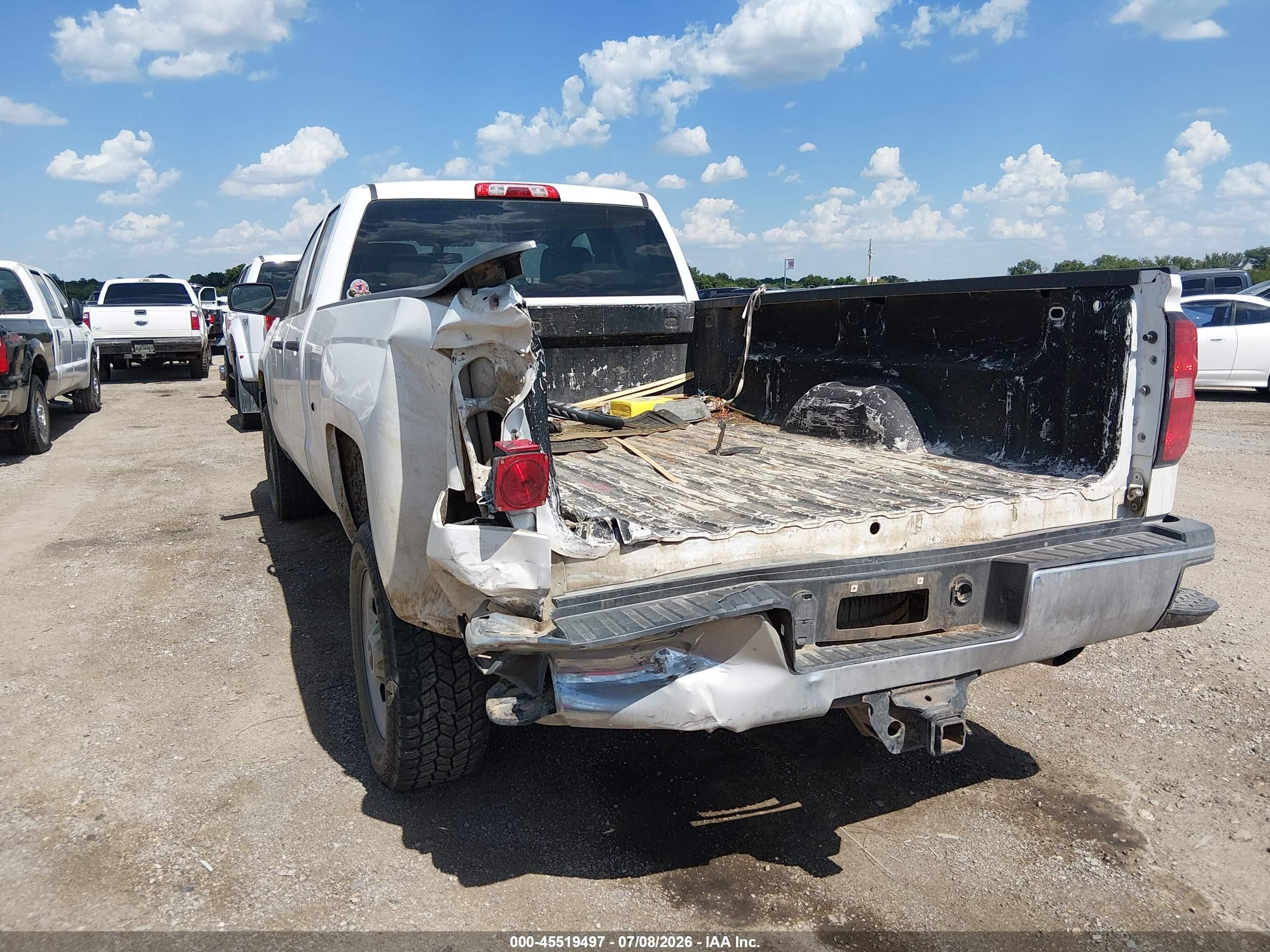 2015 Chevrolet Silverado 2500hd Work Truck White vin: 1GC2CUEG2FZ117953