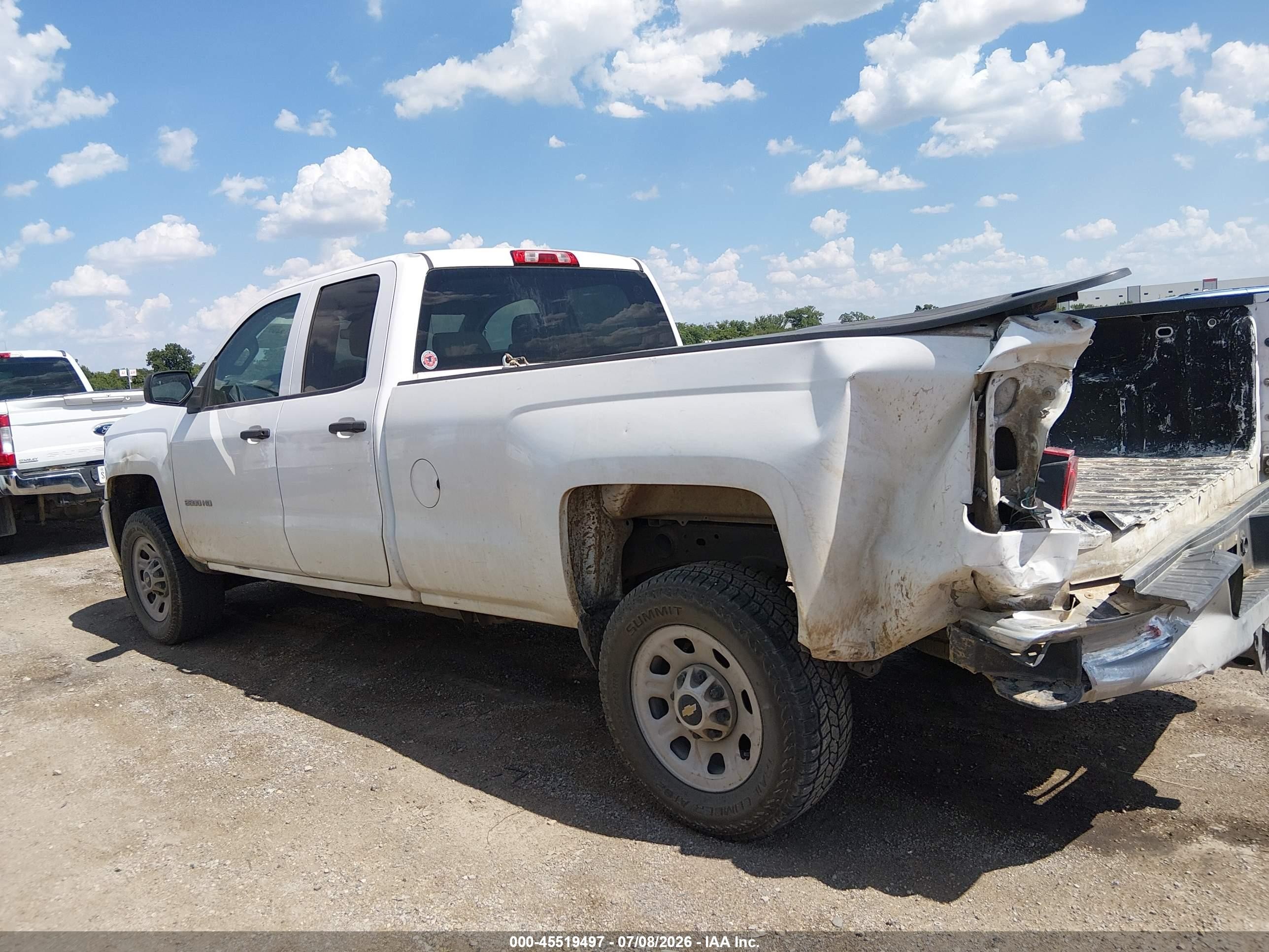 2015 Chevrolet Silverado 2500hd Work Truck White vin: 1GC2CUEG2FZ117953