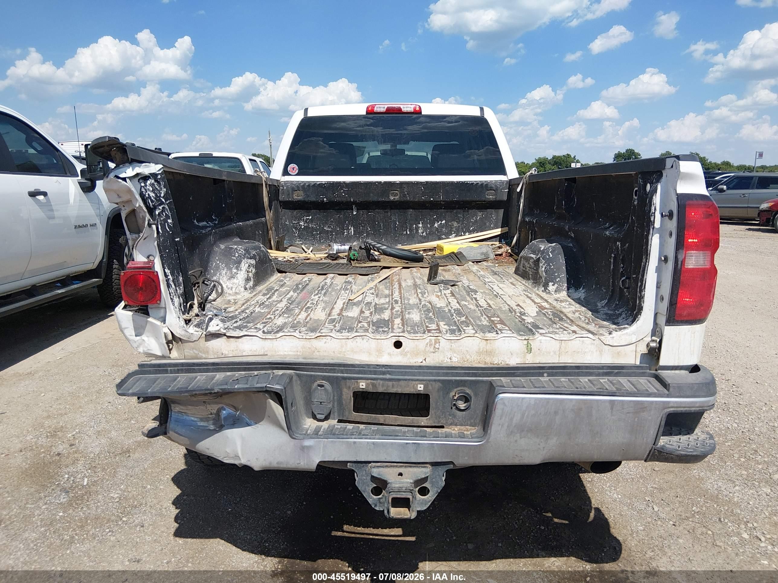 2015 Chevrolet Silverado 2500hd Work Truck White vin: 1GC2CUEG2FZ117953