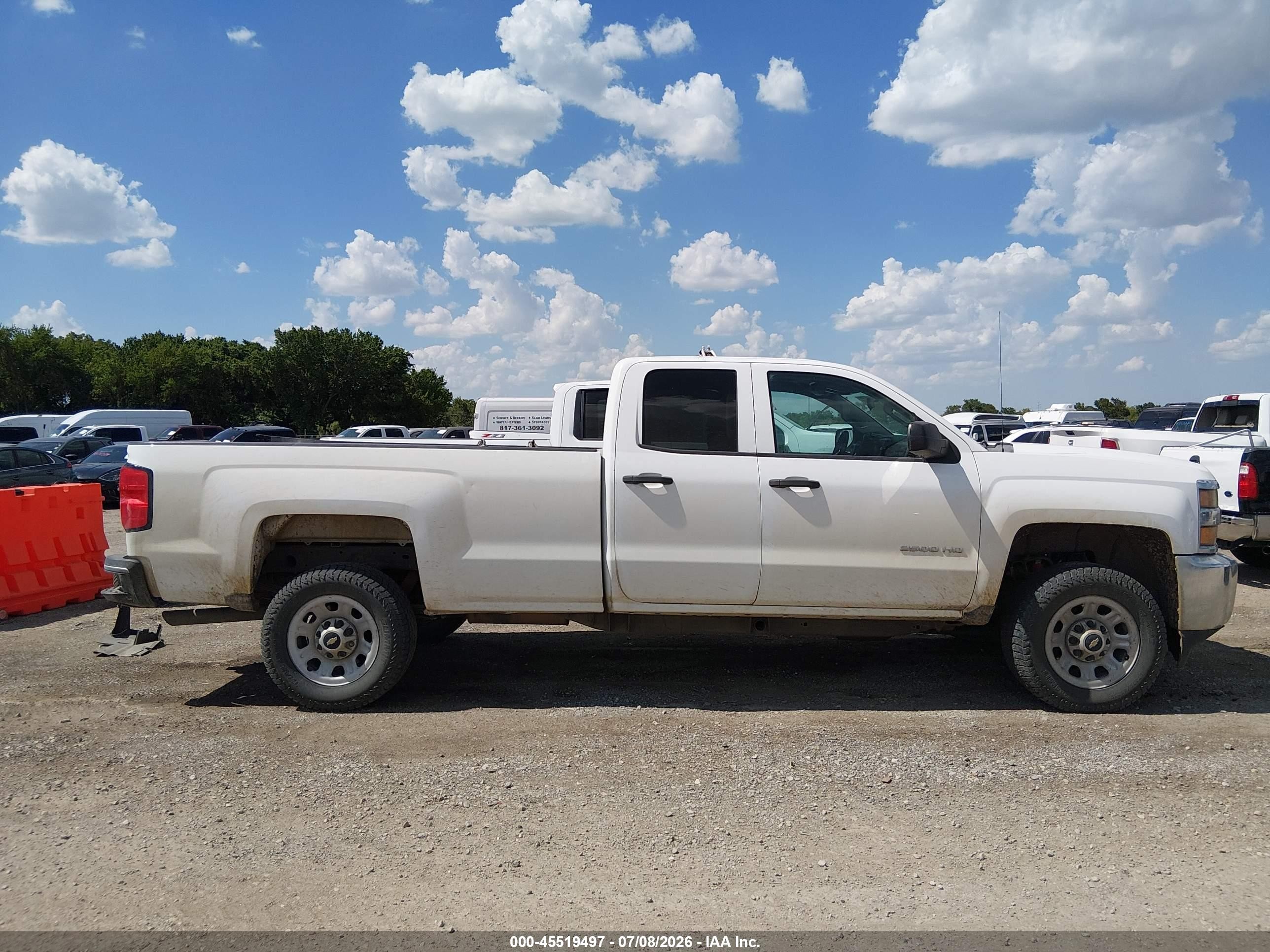 2015 Chevrolet Silverado 2500hd Work Truck White vin: 1GC2CUEG2FZ117953