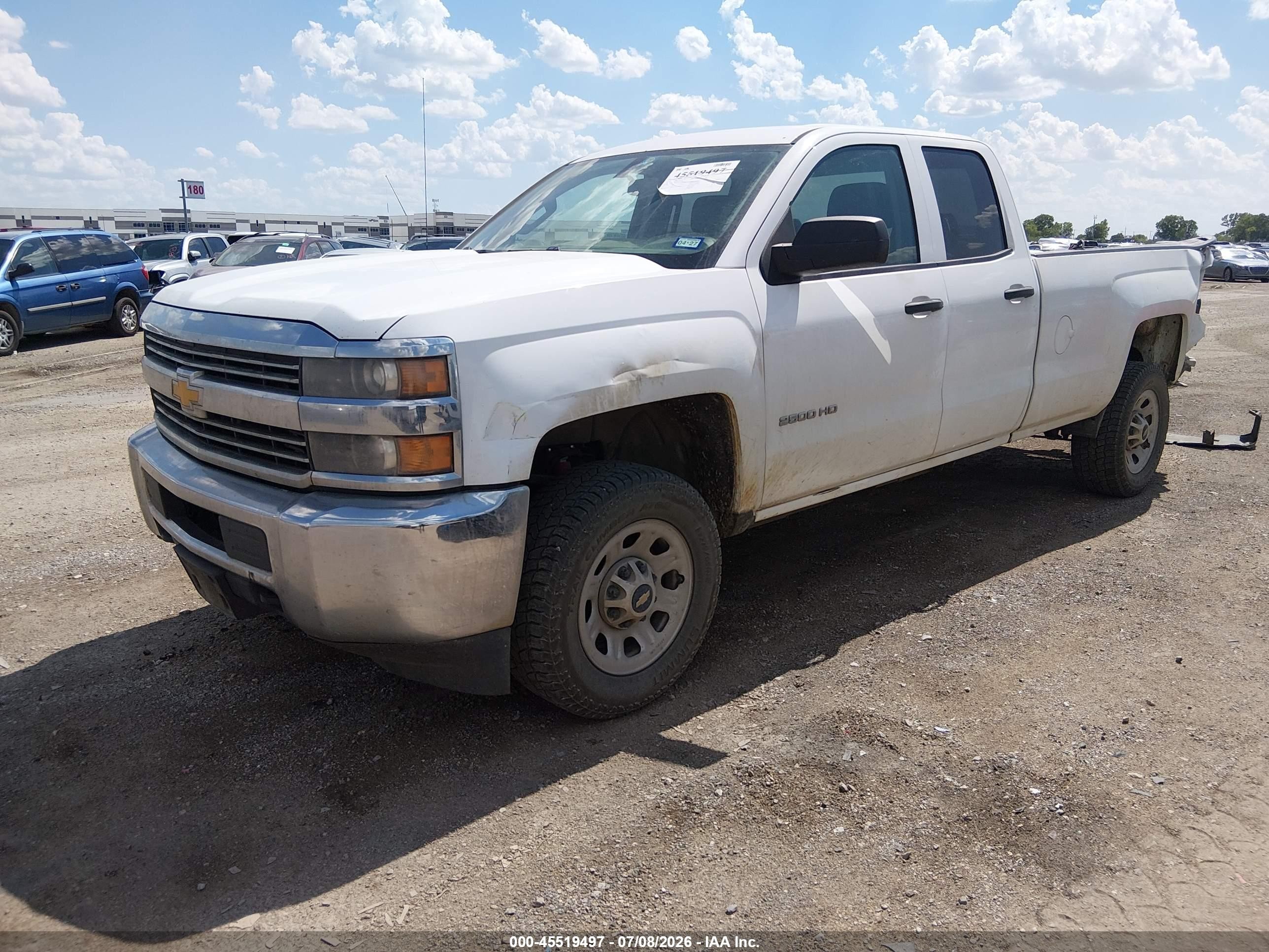 2015 Chevrolet Silverado 2500hd Work Truck White vin: 1GC2CUEG2FZ117953